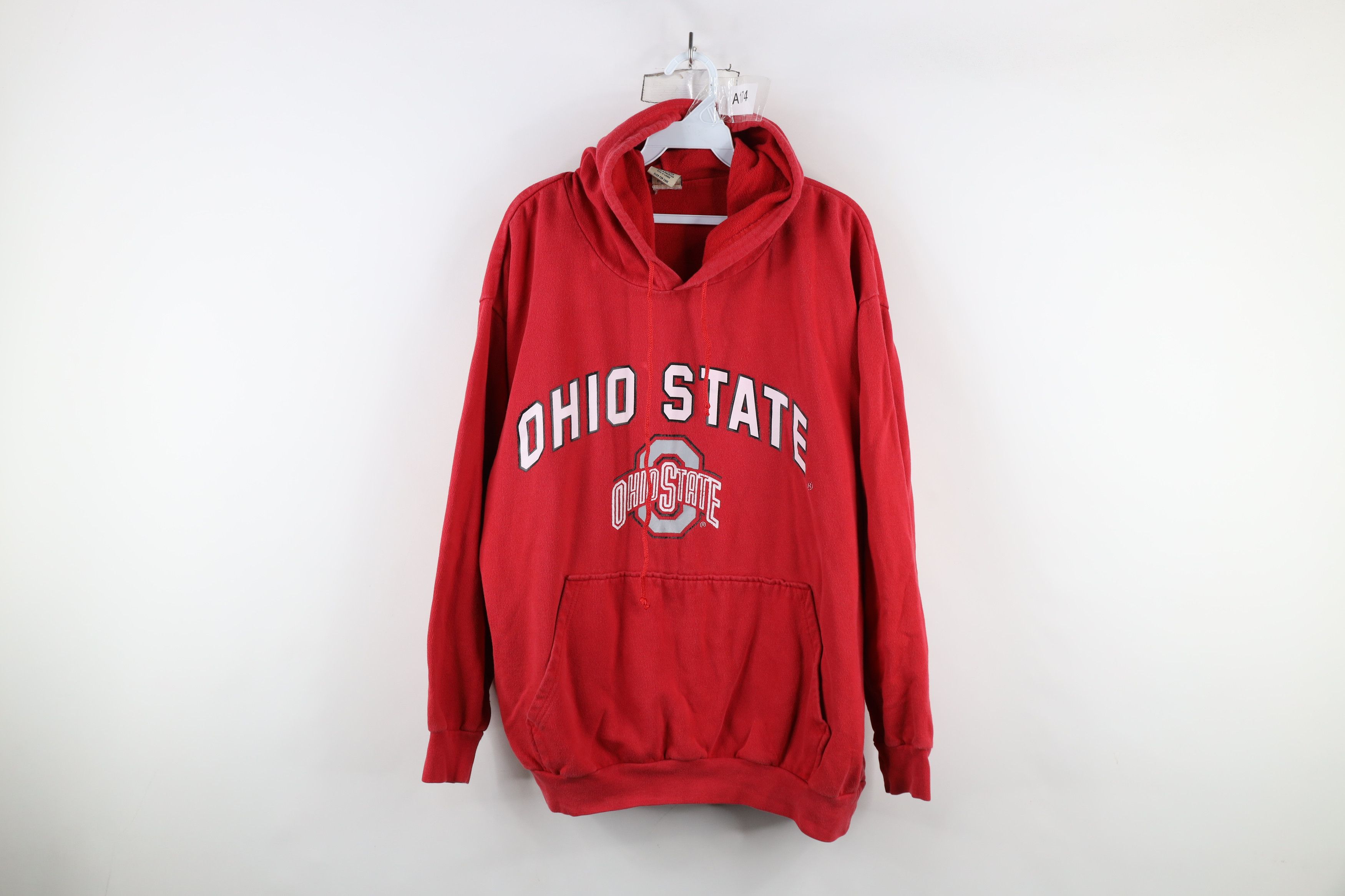 Vintage Vintage 90s Spell Ohio State University Hoodie Sweatshirt Size US XL / EU 56 / 4 - 1 Thumbnail