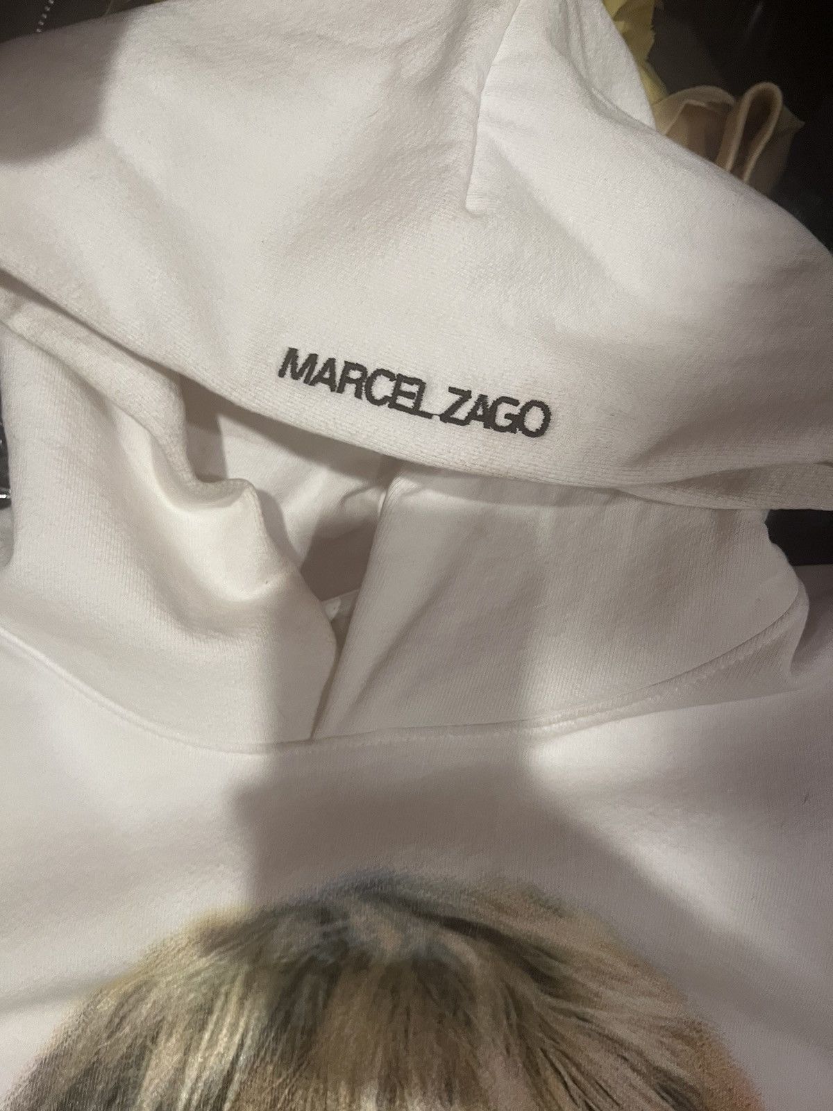 Asspizza × Marcel Zago Gospel White Hoodie | Marcel Zago | Asspizza Size US M / EU 48-50 / 2 - 4 Thumbnail
