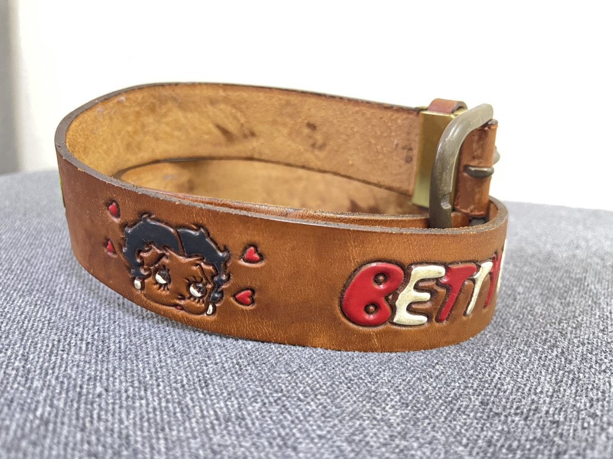 Vintage Vintage 80s betty boop leather belt Size ONE SIZE - 1 Thumbnail