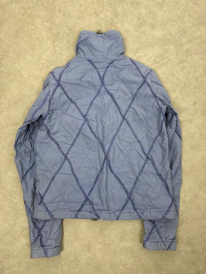Marithe + Francois Girbaud FW2000 Marithé + François Girbaud Light Blue Quilted Geometric Nylon Jacket Size US S / EU 44-46 / 1 - 7 Thumbnail