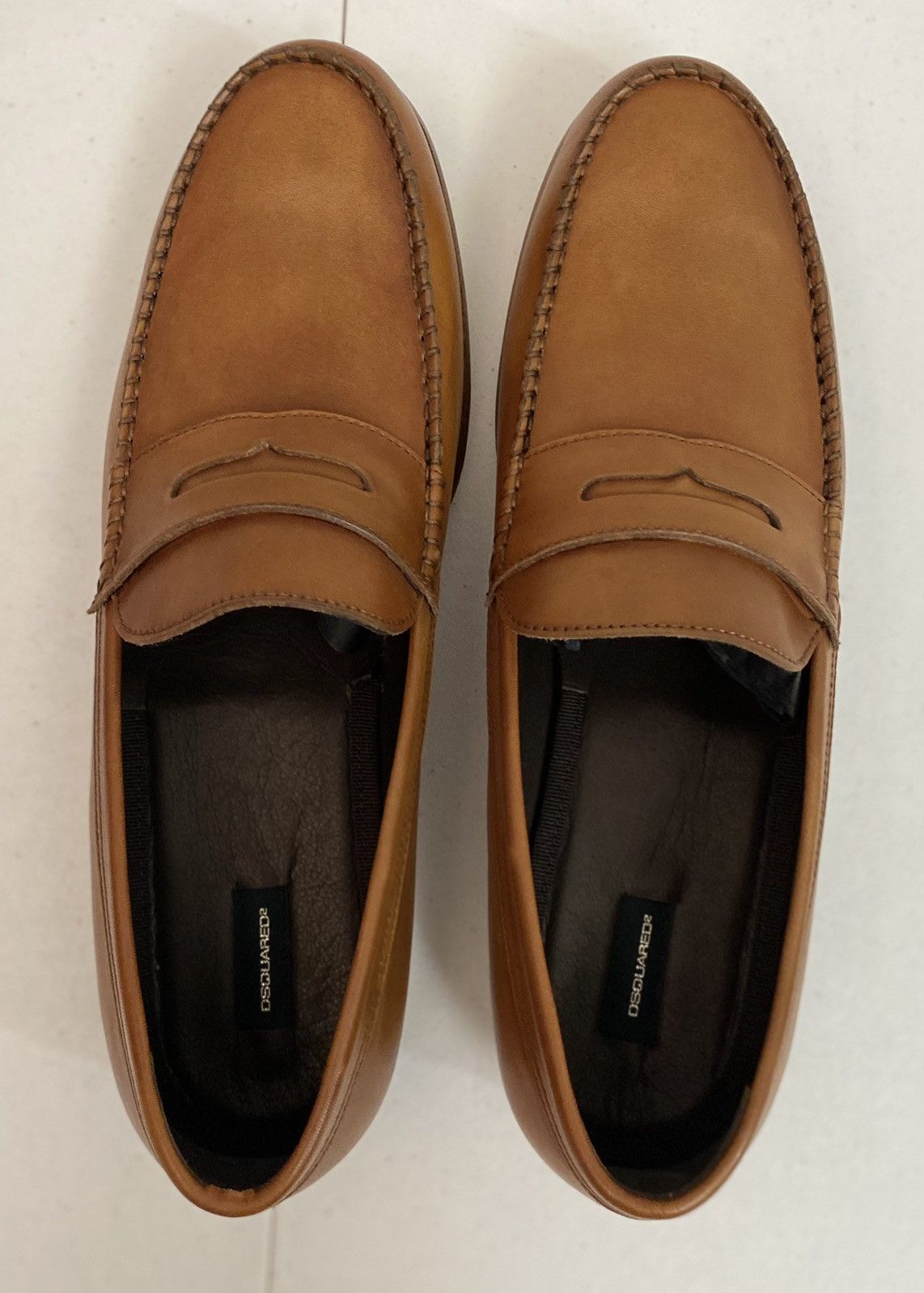 Dsquared2 Dsquared2 🇮🇹 Brown Leather Handmade Penny Loafer 12 NEW Size US 12 / EU 45 - 11 Thumbnail