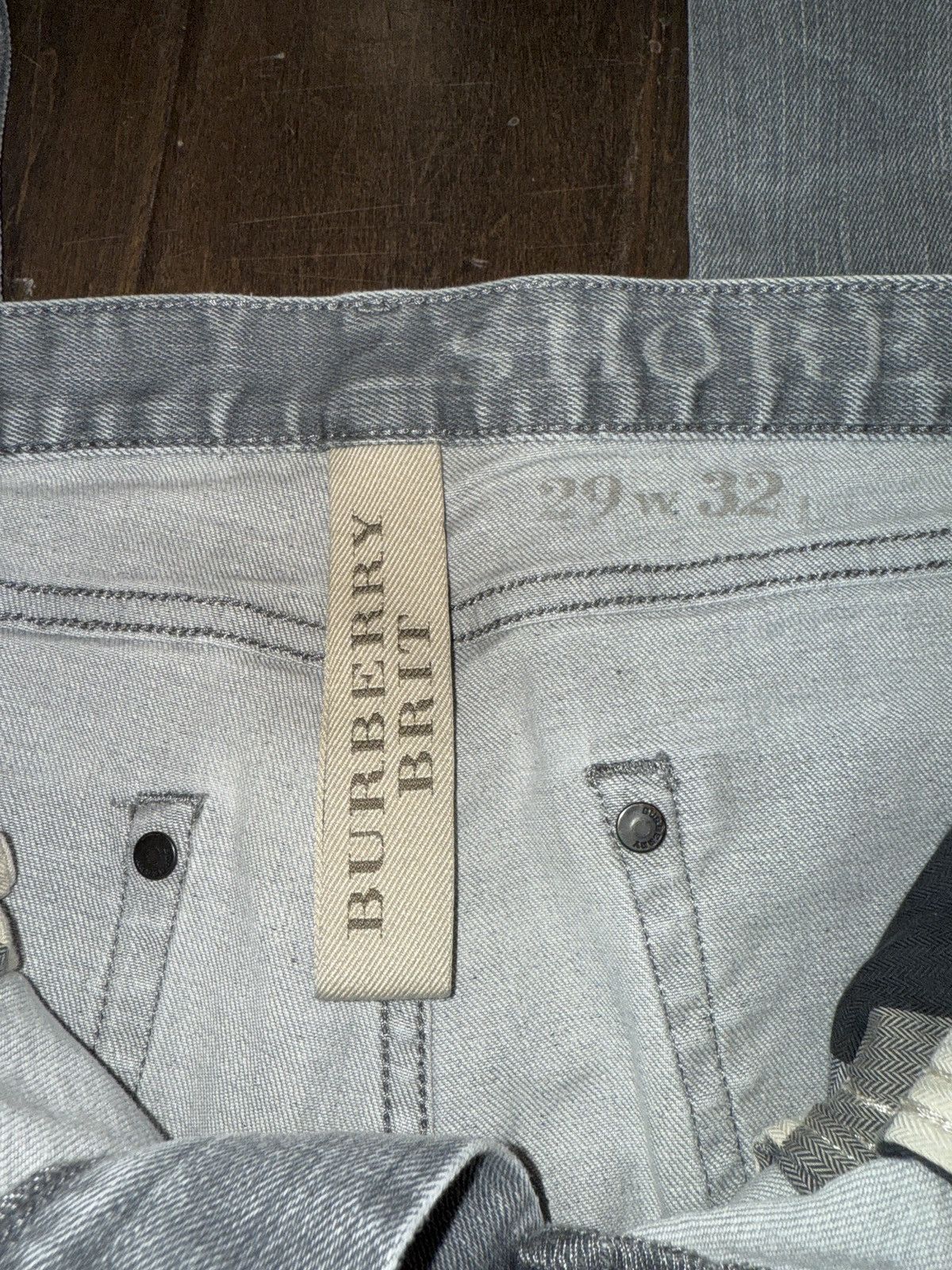 Burberry × Vintage ⚡️Burberry Brit Steadman Jeans Size 29" - 6 Thumbnail
