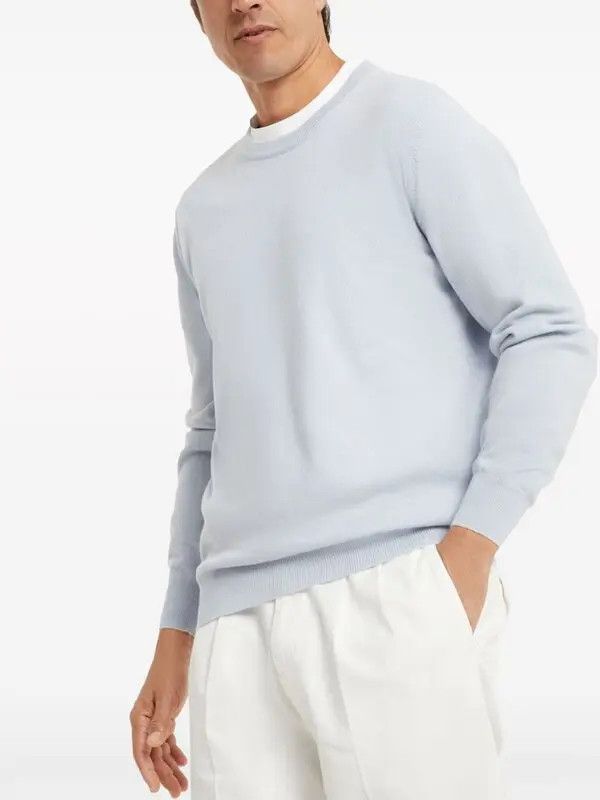 Brunello Cucinelli Cashmere Sweater in Bright Blue Size US M / EU 48-50 / 2 - 1 Thumbnail