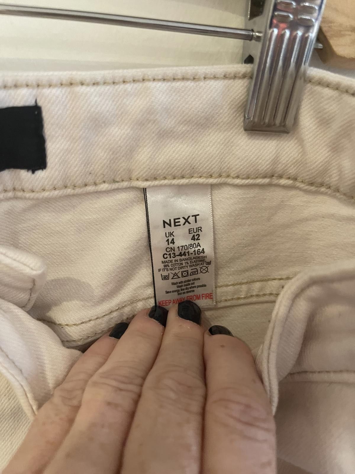 NEXT Next Cream denim shorts Size 36" / US 14 / IT 50 - 5 Thumbnail