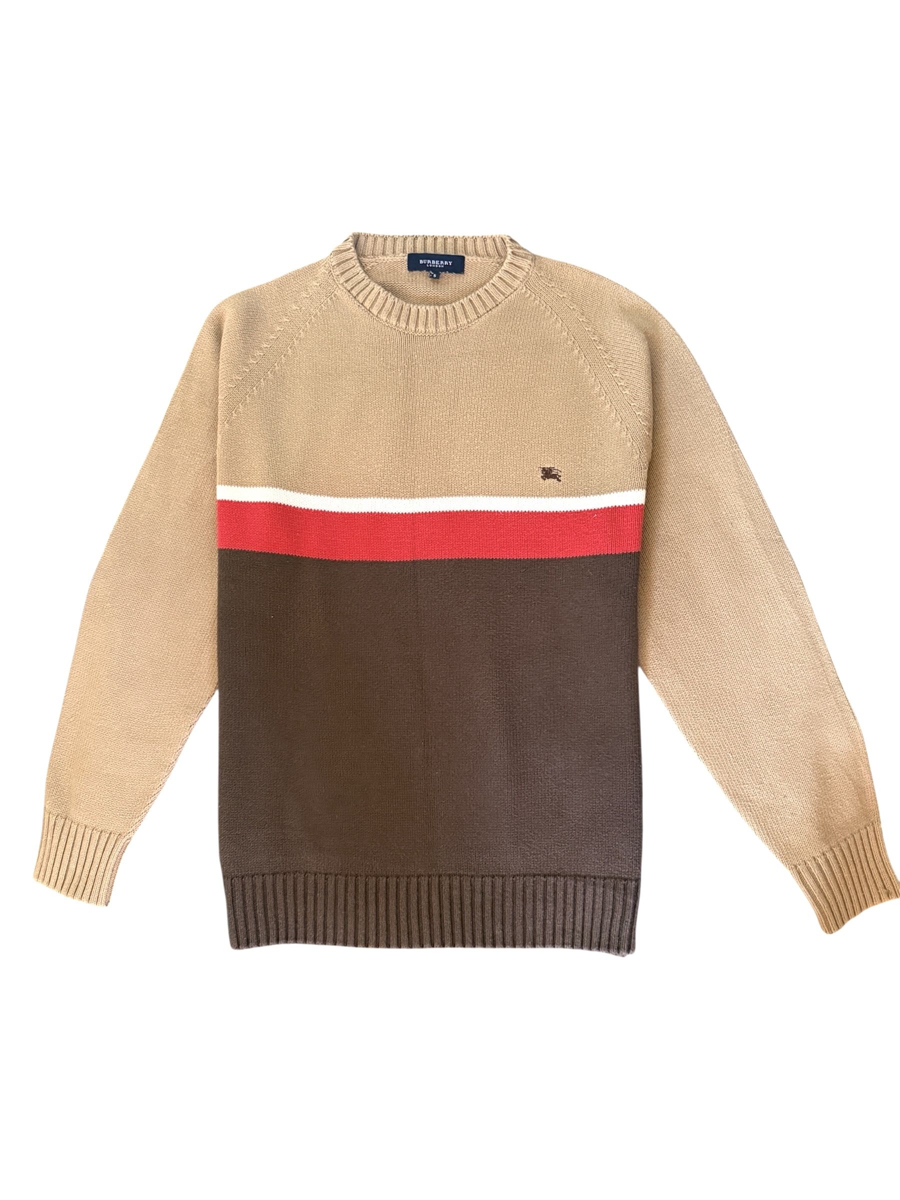 Burberry Burberry rare sweater jumper cotton size L camel Size US L / EU 52-54 / 3 - 3 Thumbnail