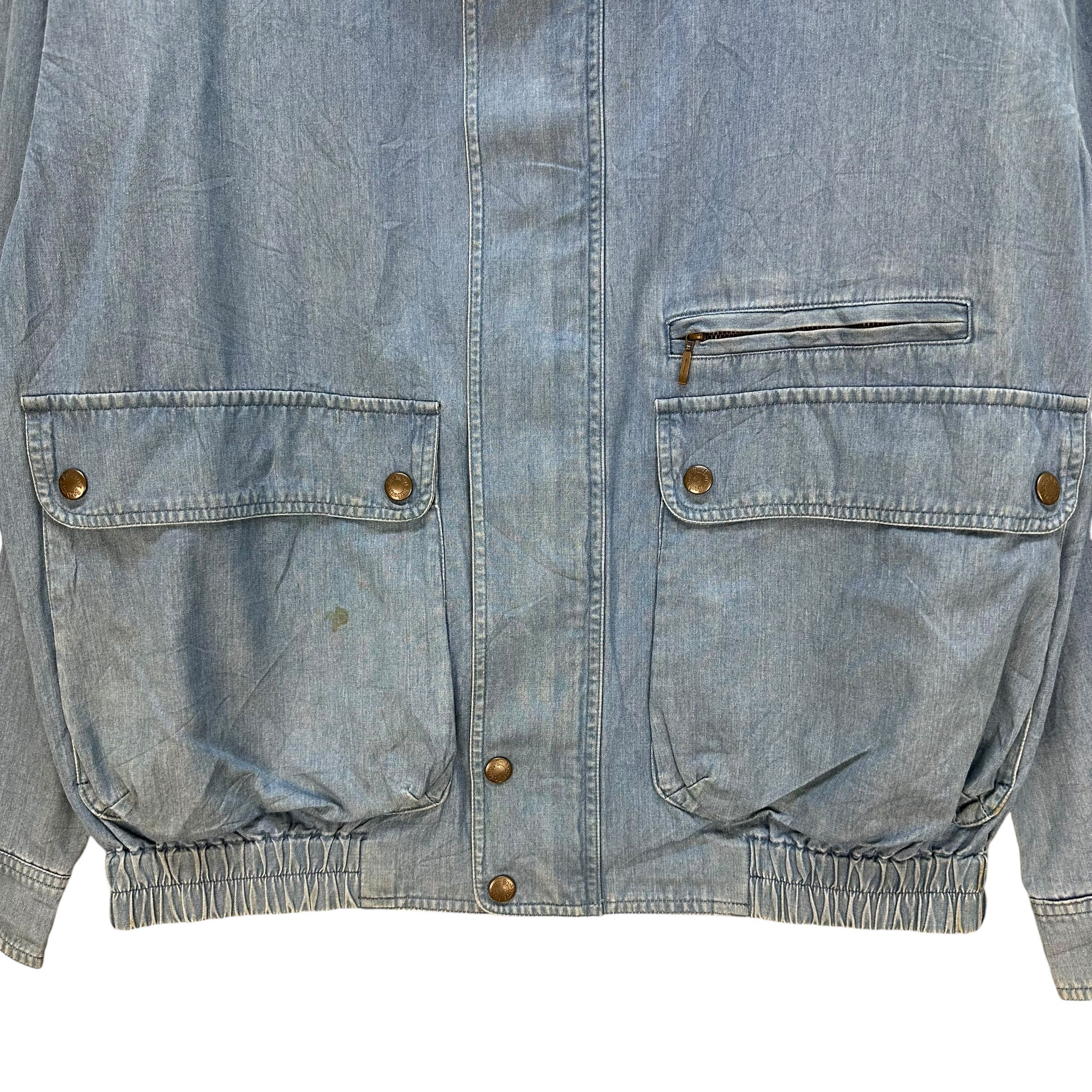 Burberry Vintage 90's BURBERRYS Jeans Jacket #1495-A62 Size US L / EU 52-54 / 3 - 3 Thumbnail