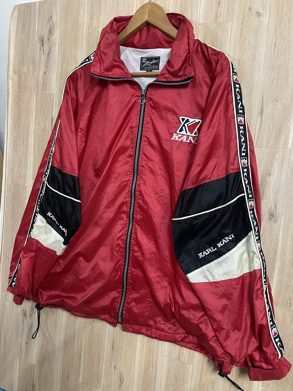 Karl Kani × Vintage Vintage Karl Kani Light Jacket XL Streetwear Spell out Size US XL / EU 56 / 4 - 4 Thumbnail