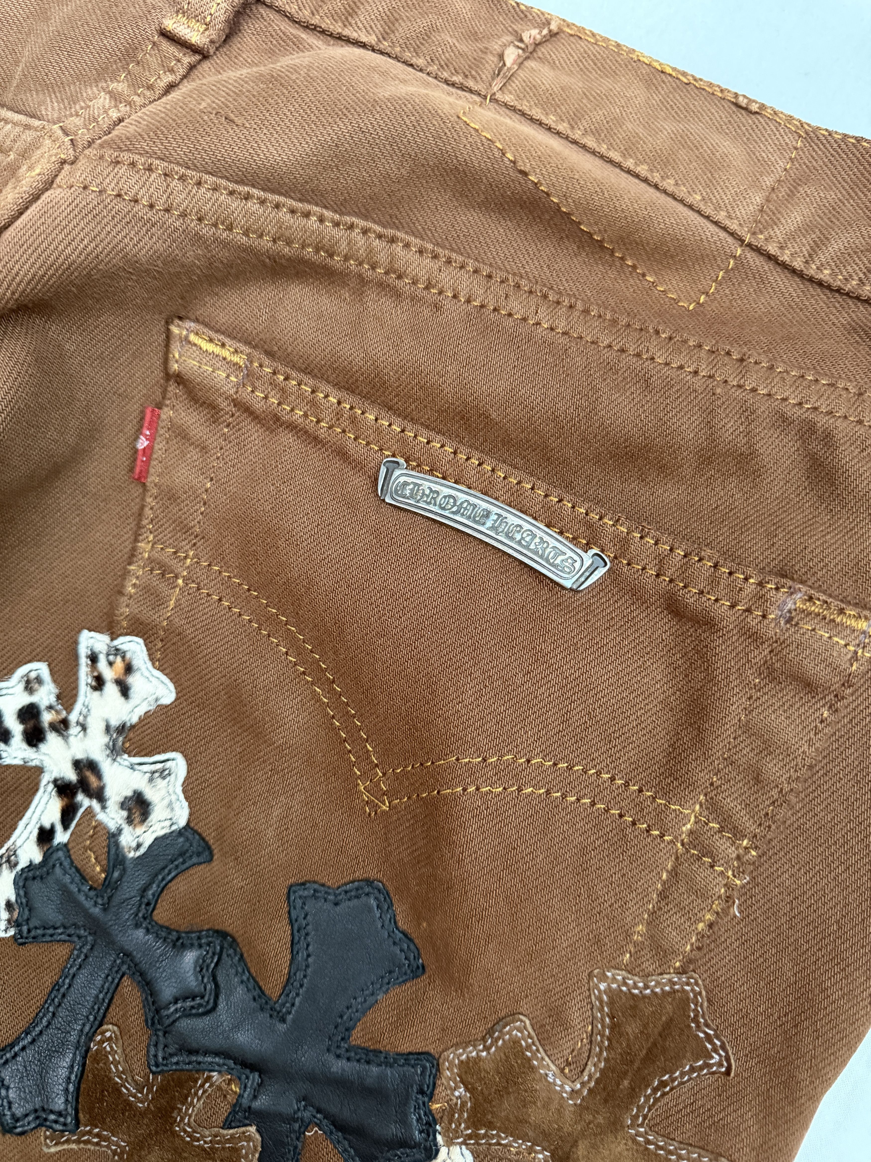 Chrome Hearts NYFW Levi's Cross Patch Jeans Size US 31 - 9 Thumbnail