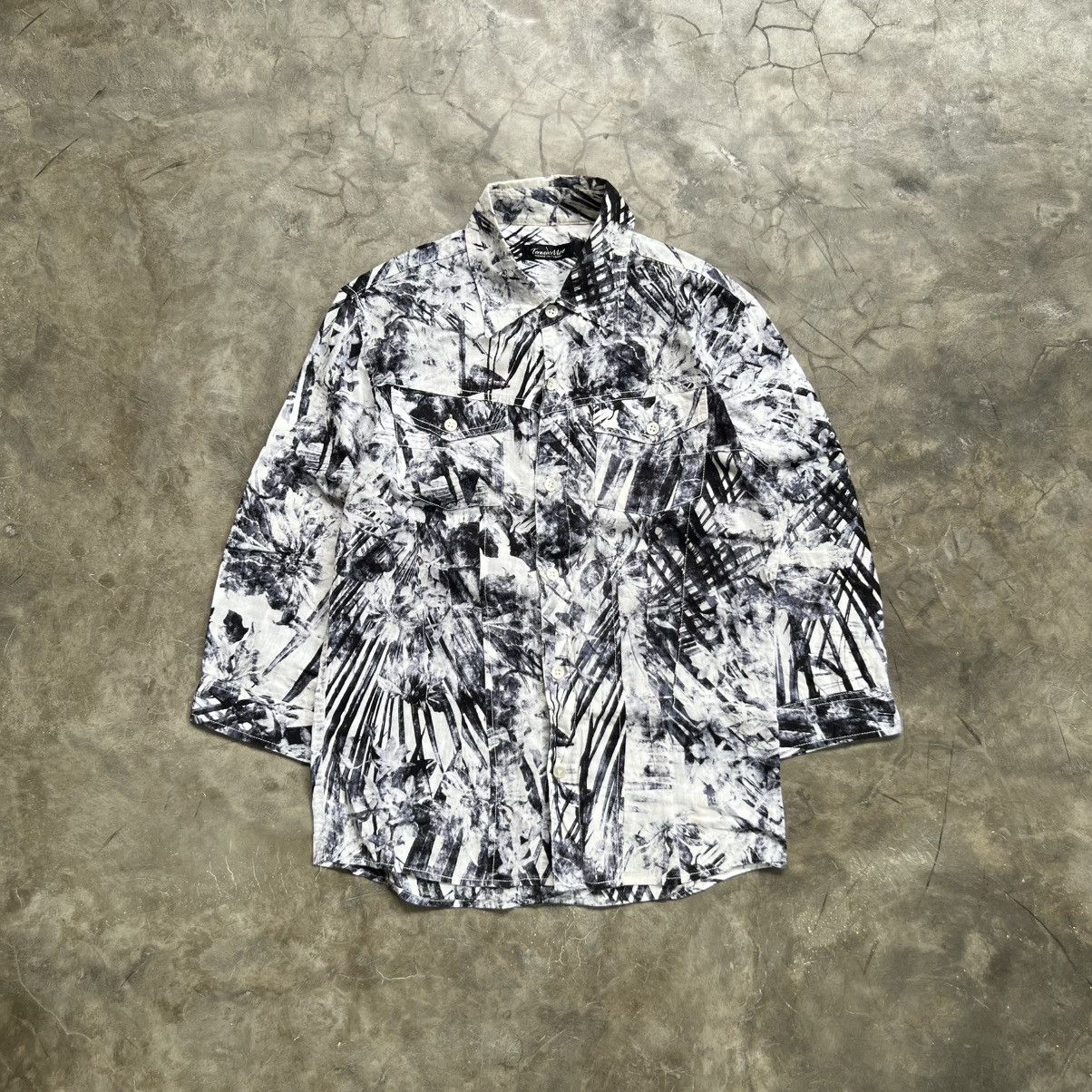 Tornado Mart Tornado Mart Abstrac button up Long Sleeve Shirt Size US L / EU 52-54 / 3 - 1 Thumbnail