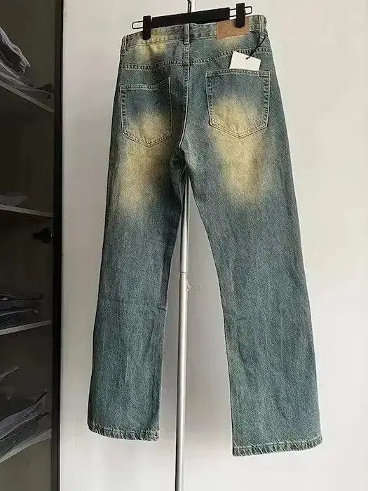 Japanese Brand Blue Gradient Wash Bootcut Flared Jeans Size US 30 / EU 46 - 4 Thumbnail