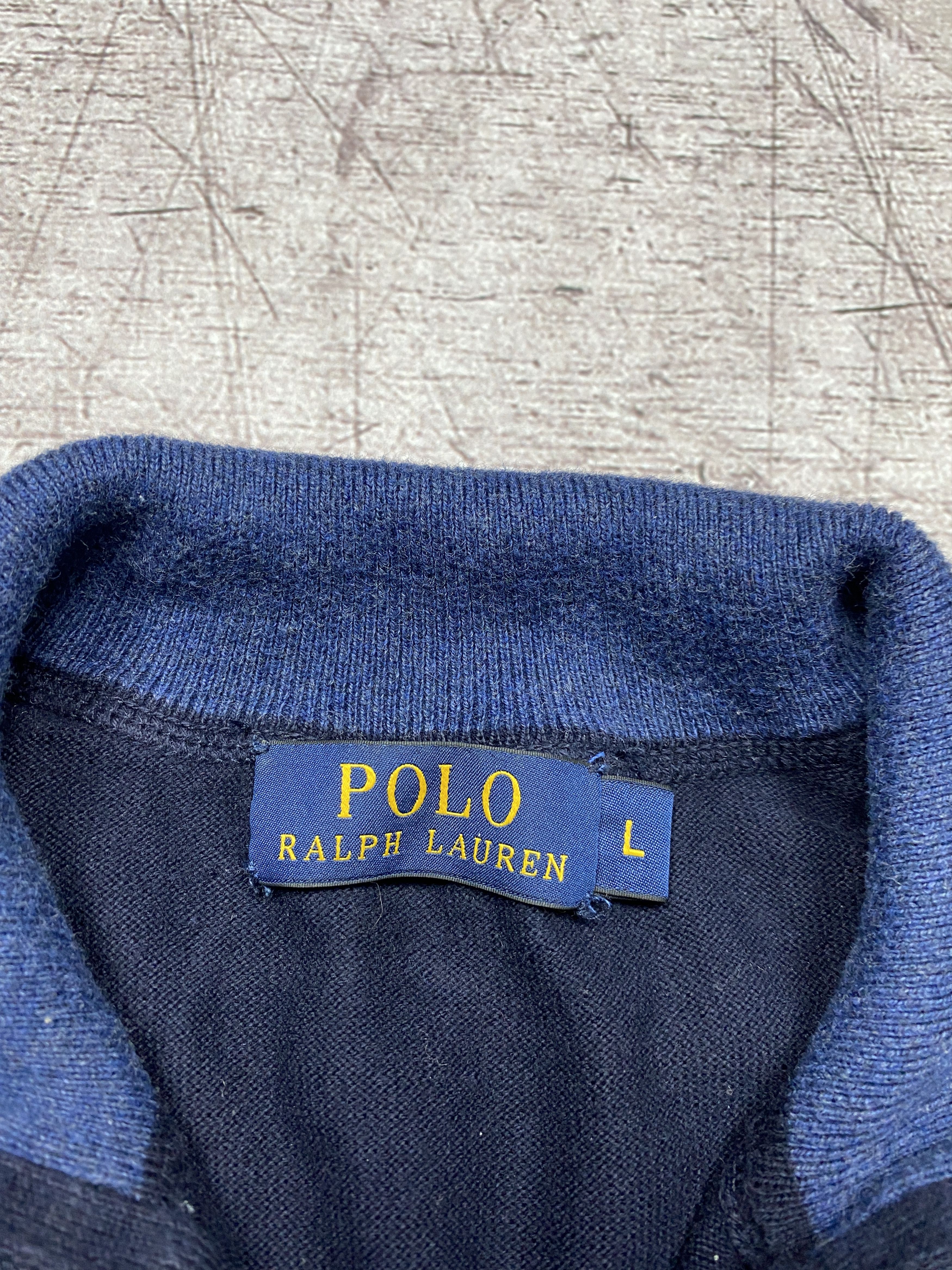 Polo Ralph Lauren Polo Ralph Lauren Vintage 1/4 Zip Knit Sweater Size US L / EU 52-54 / 3 - 4 Thumbnail