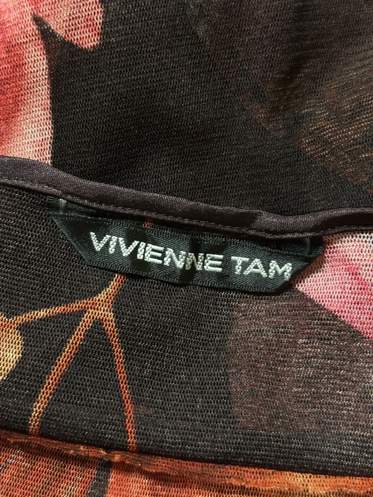 Vivienne Tam 1990’s Vivienne Tam - Rare Design Floral Printed Mesh Top Size S / US 4 / IT 40 - 8 Thumbnail