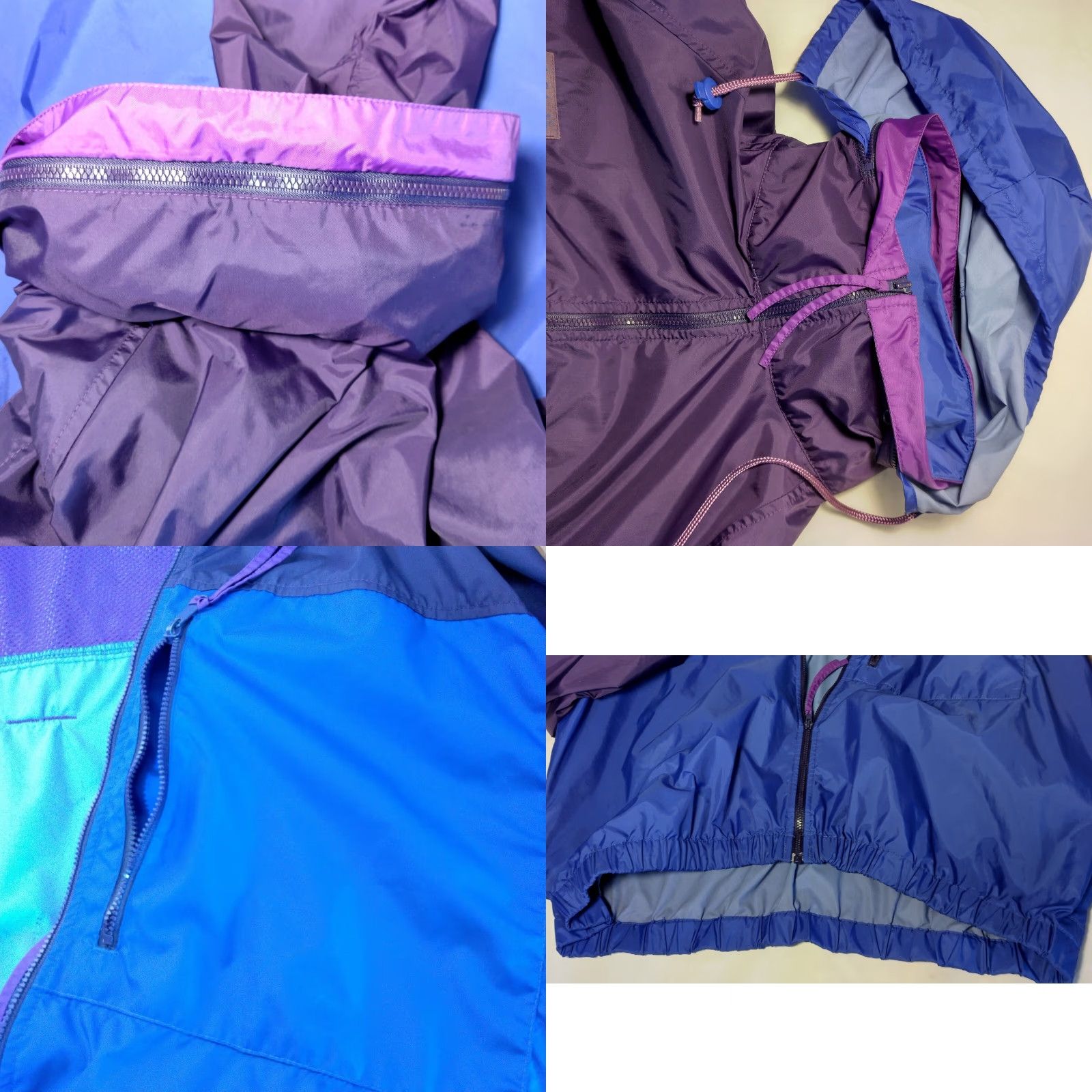 Vintage VINTAGE Columbia Windbreaker Jacket Women XL Blue Purple Hooded Outdoors Nylon READ Size XL / US 12-14 / IT 48-50 - 10 Thumbnail