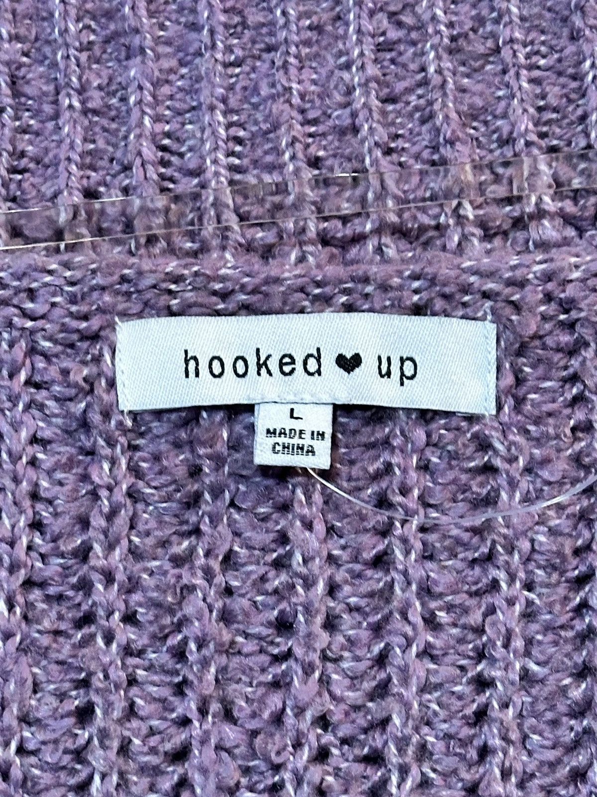 Other Hooked Up Womens Knit Crop Sweater Size L / US 10 / IT 46 - 7 Thumbnail