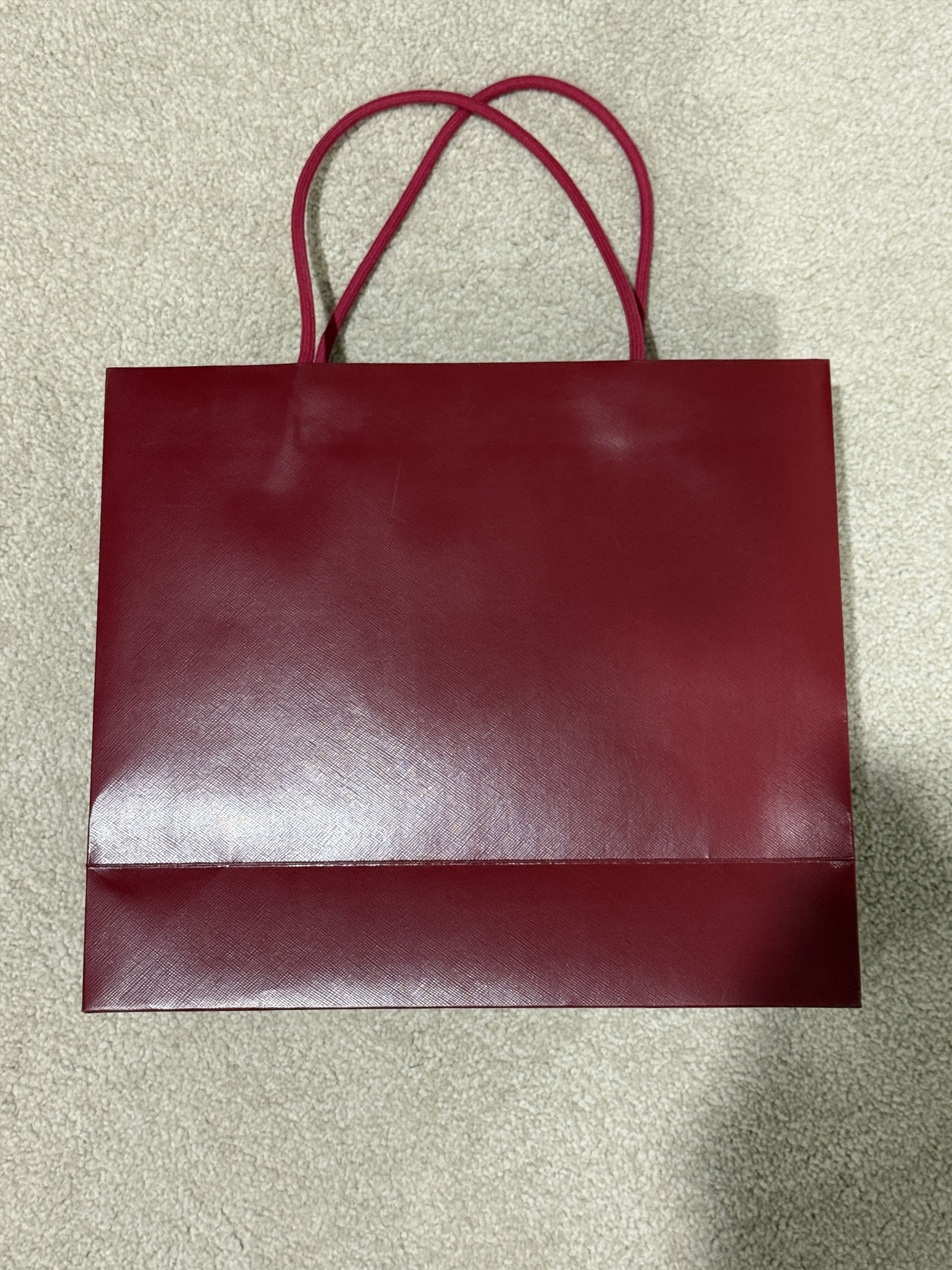 Cartier Authentic Cartier Medium Red Paper Shopping Gift Bag Size ONE SIZE - 2 Thumbnail