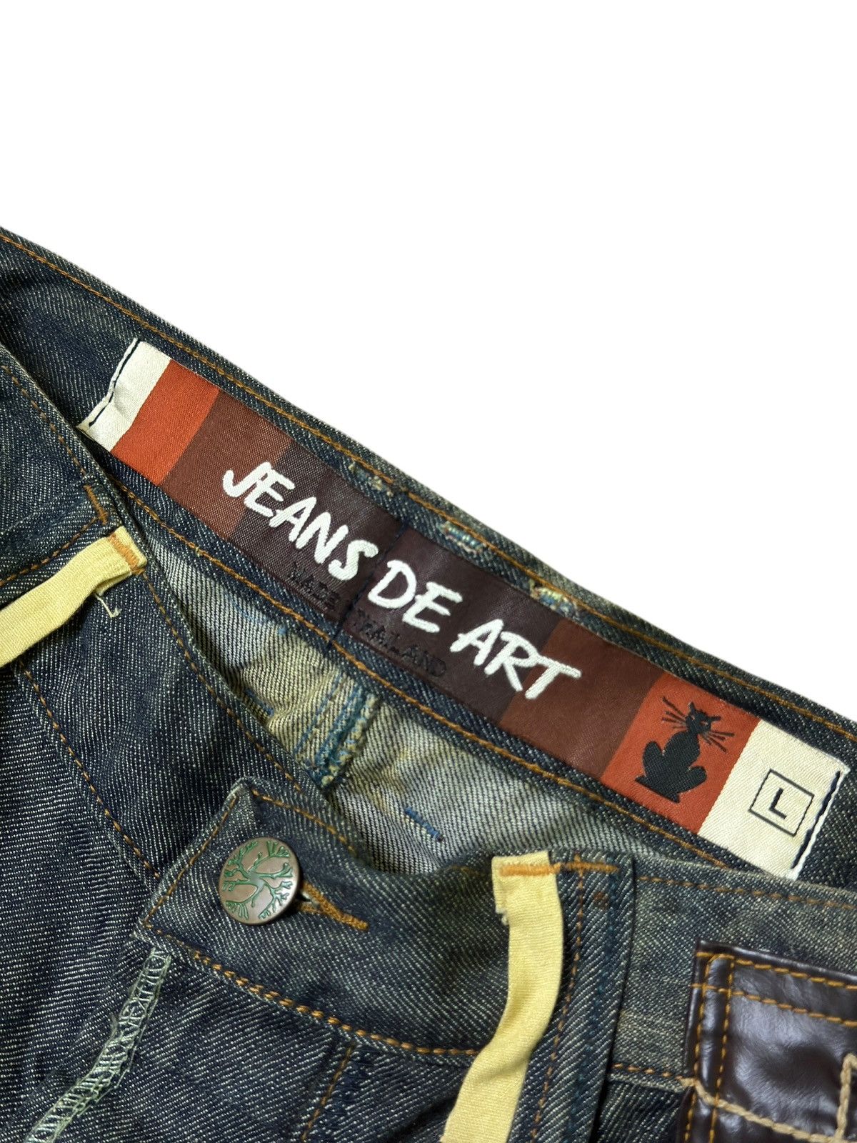 Hysteric Glamour × Japanese Brand × Vintage JEANS DE ART HONEY COMP STYLE BACK BUCKLE DENIM Size US 32 / EU 48 - 8 Thumbnail