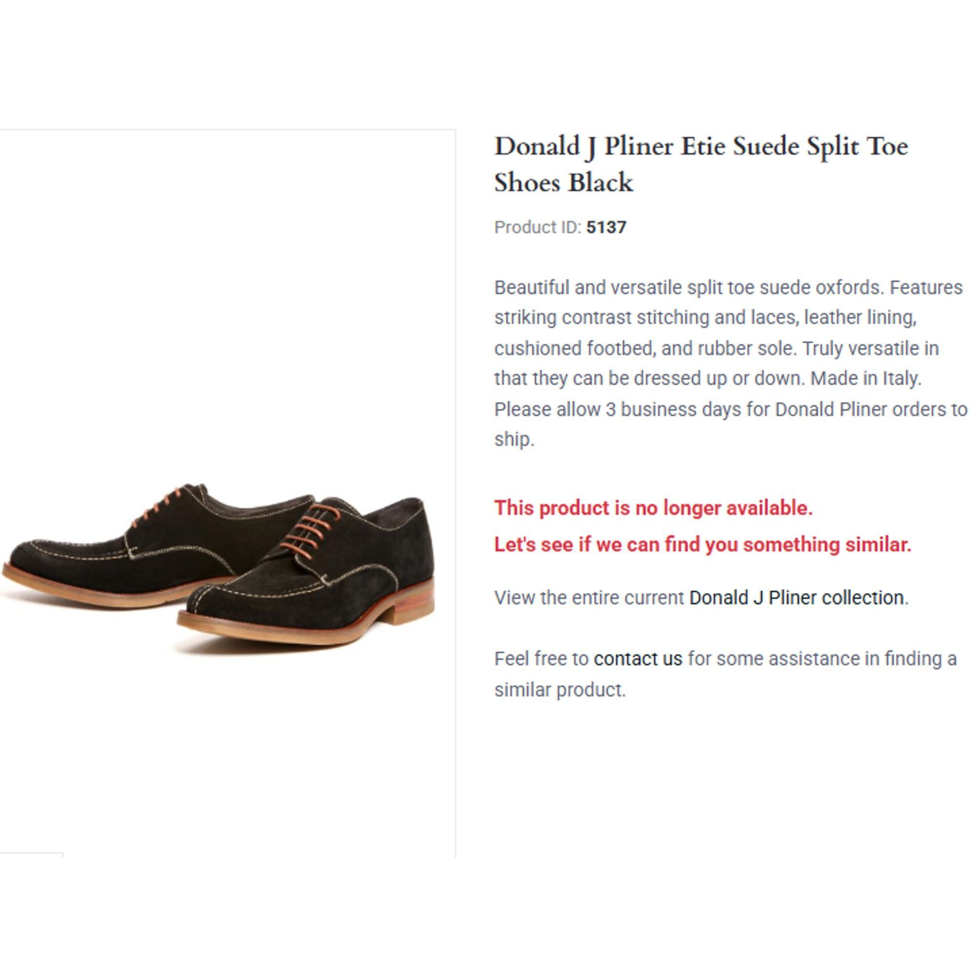Donald Pliner Donald J. Pliner Italy Men's size 9.5M Black Suede Dress Sho Size US 9.5 / EU 42-43 - 5 Thumbnail