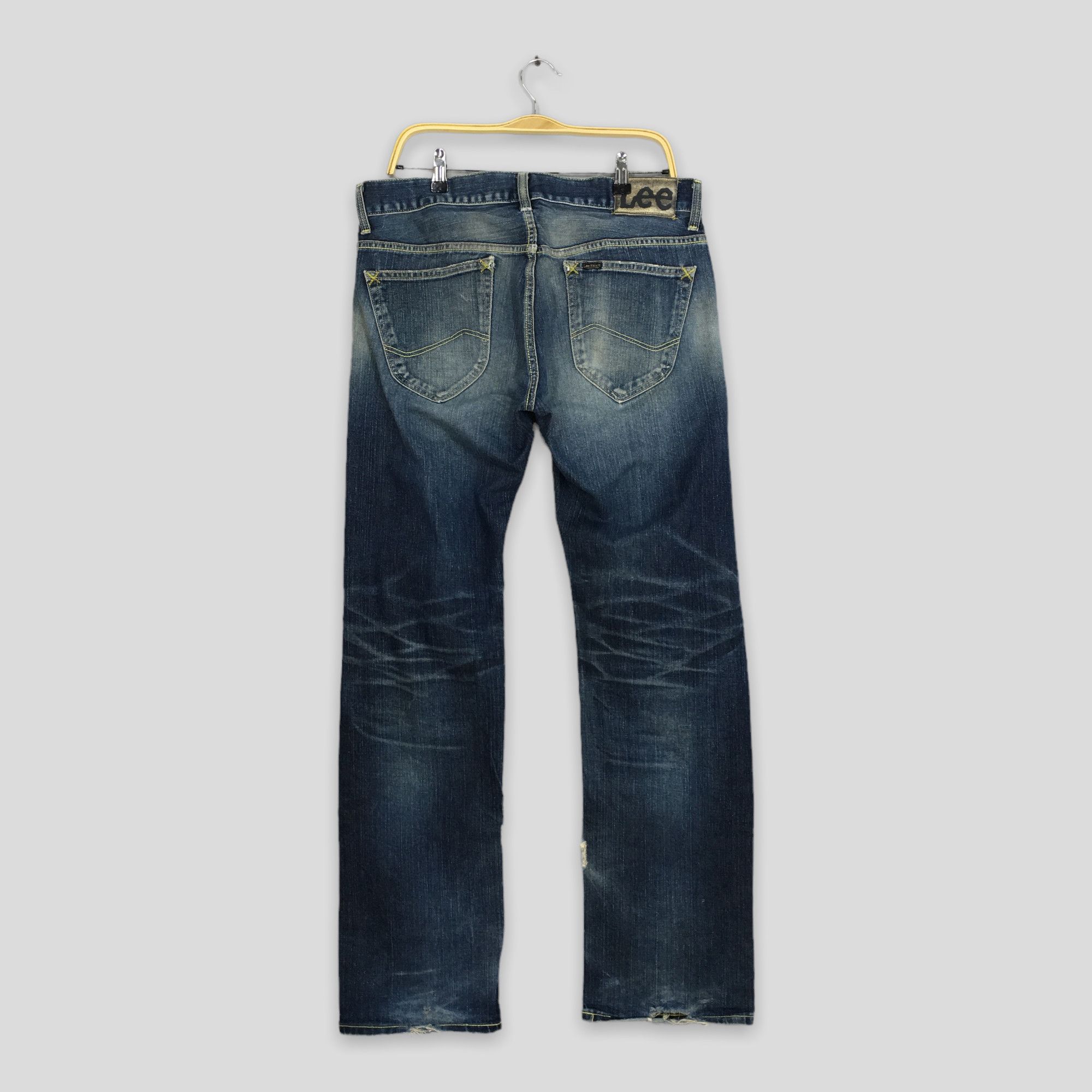 Lee Size 34x33 Vintage 90s Lee Riders Blue Stonewash Jeans S190 Size US 34 / EU 50 - 9 Thumbnail