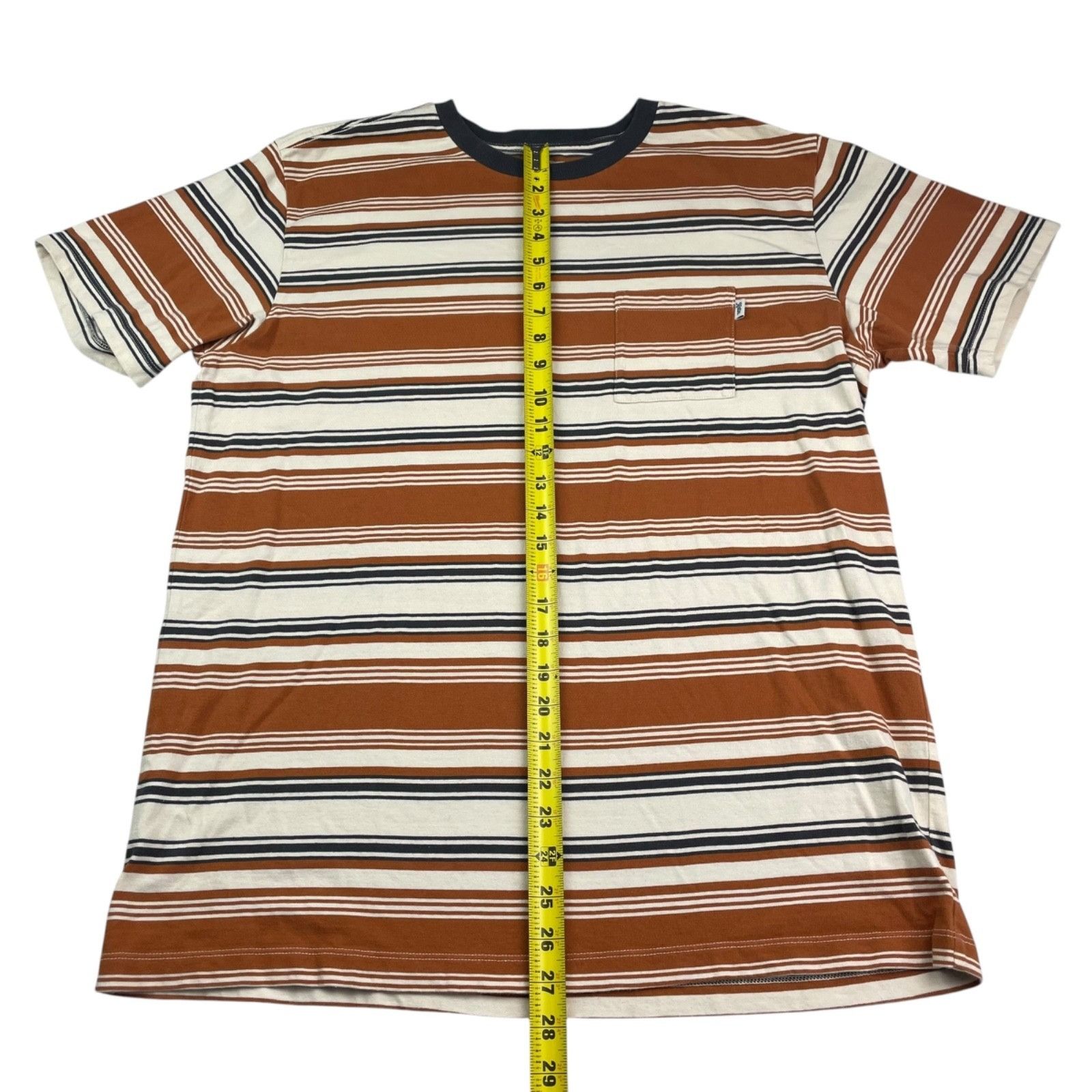 Katin Katin Men's 100% Cotton S/S Pocket T-Shirt Brown/Black/Beige Size US L / EU 52-54 / 3 - 5 Thumbnail