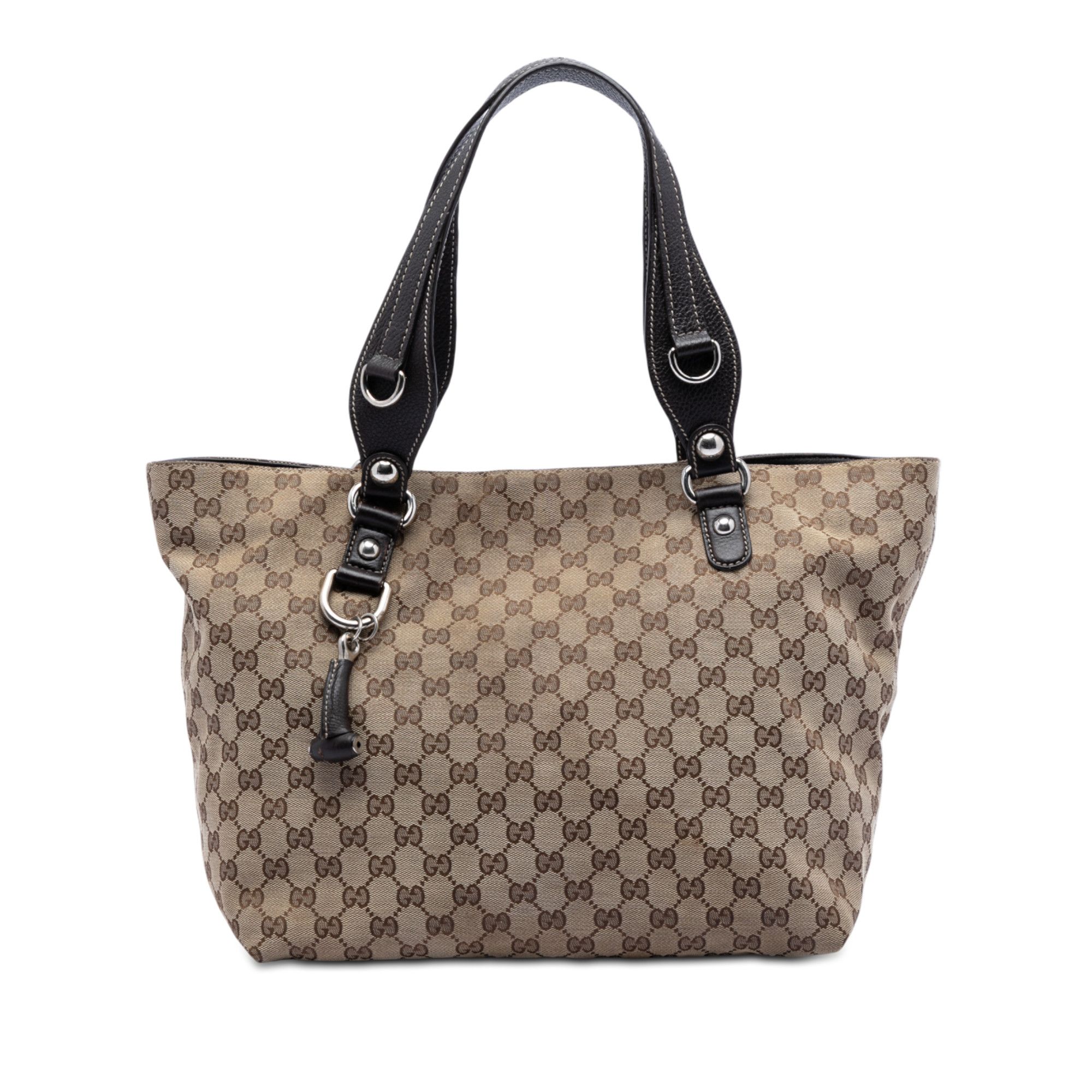 Gucci Medium GG Canvas Icon Bit Tote