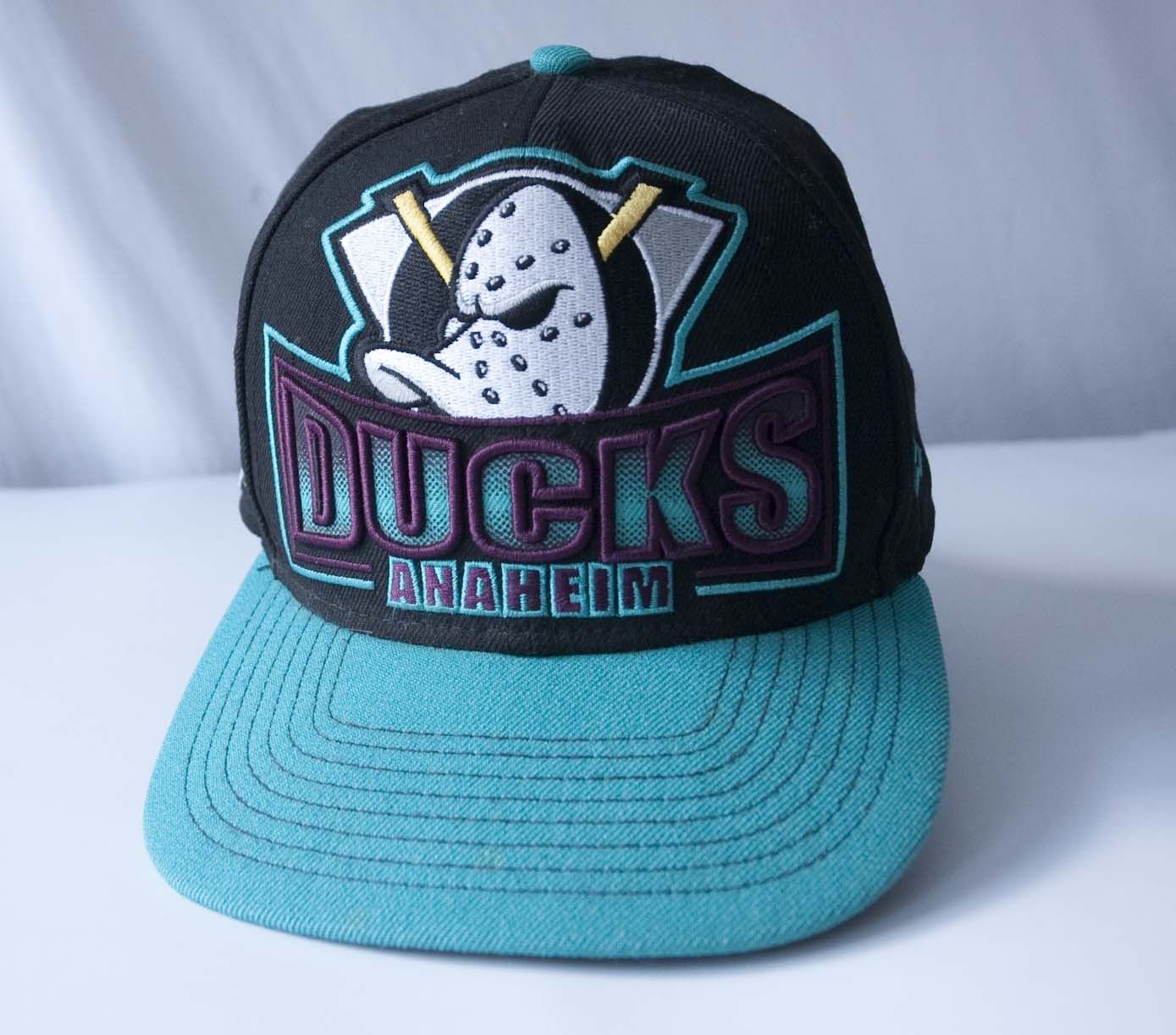 NHL × New Era Anaheim Ducks Big Logo SnapBack Hat Cap Wool 9Fifty New Era Size ONE SIZE - 2 Thumbnail