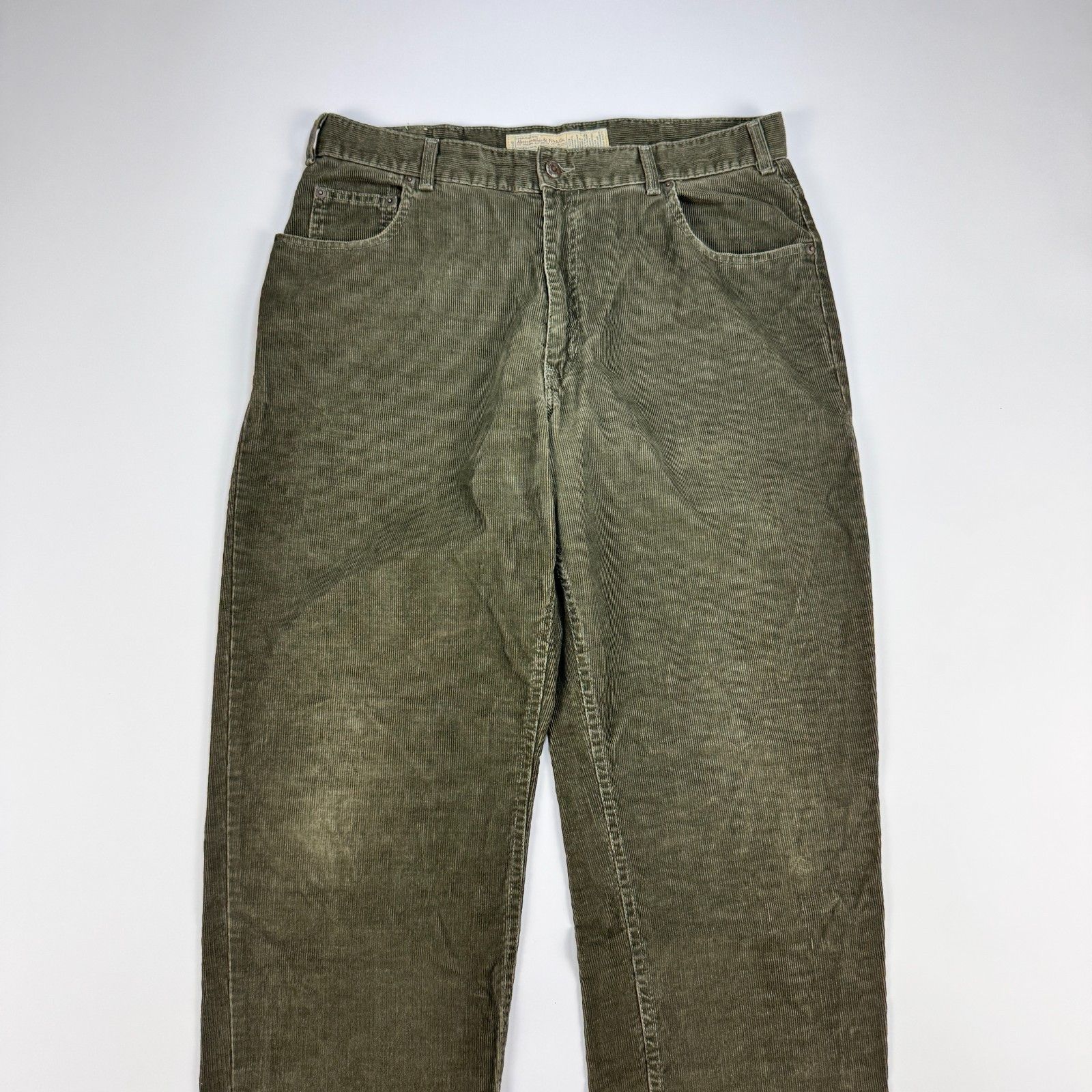 Abercrombie & Fitch VTG Abercrombie & Fitch 36x32 Corduroy Pants USA Green Size US 36 / EU 52 - 8 Thumbnail