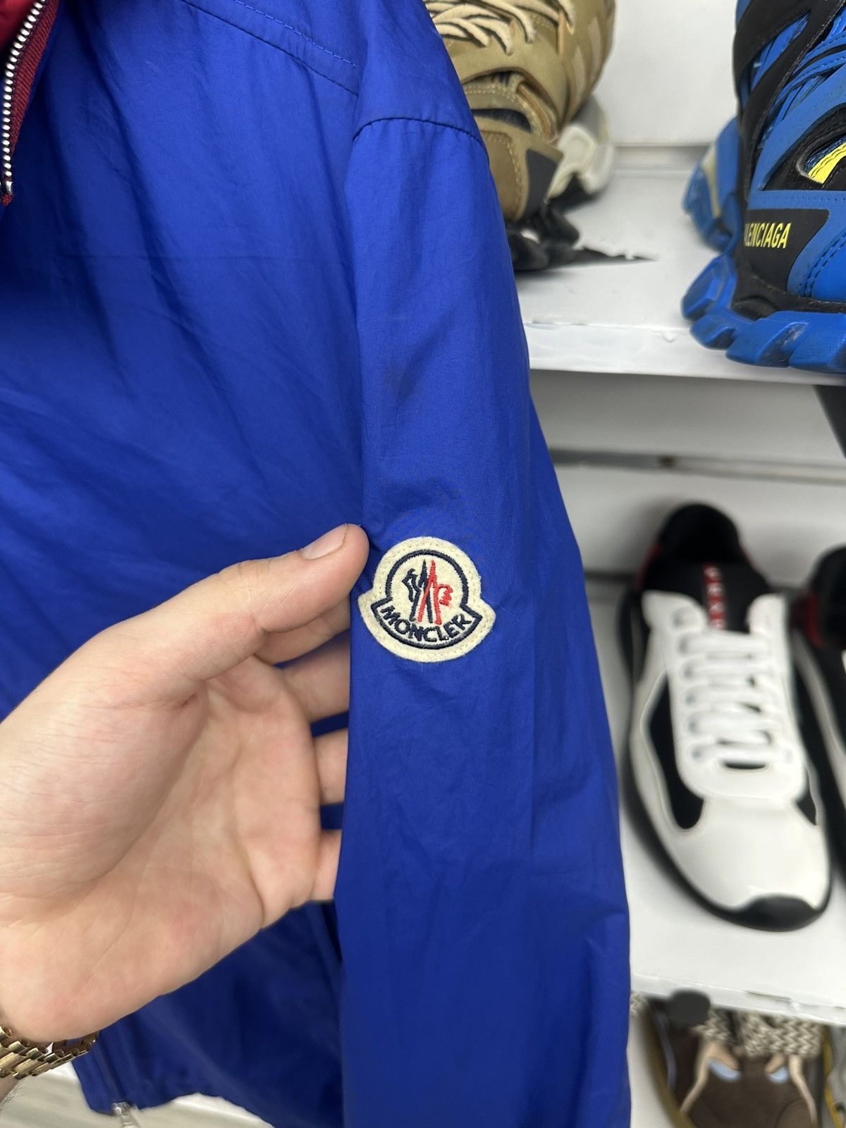 Moncler Moncler Farlak Hooded Windbreaker (Blue) Size US M / EU 48-50 / 2 - 3 Thumbnail