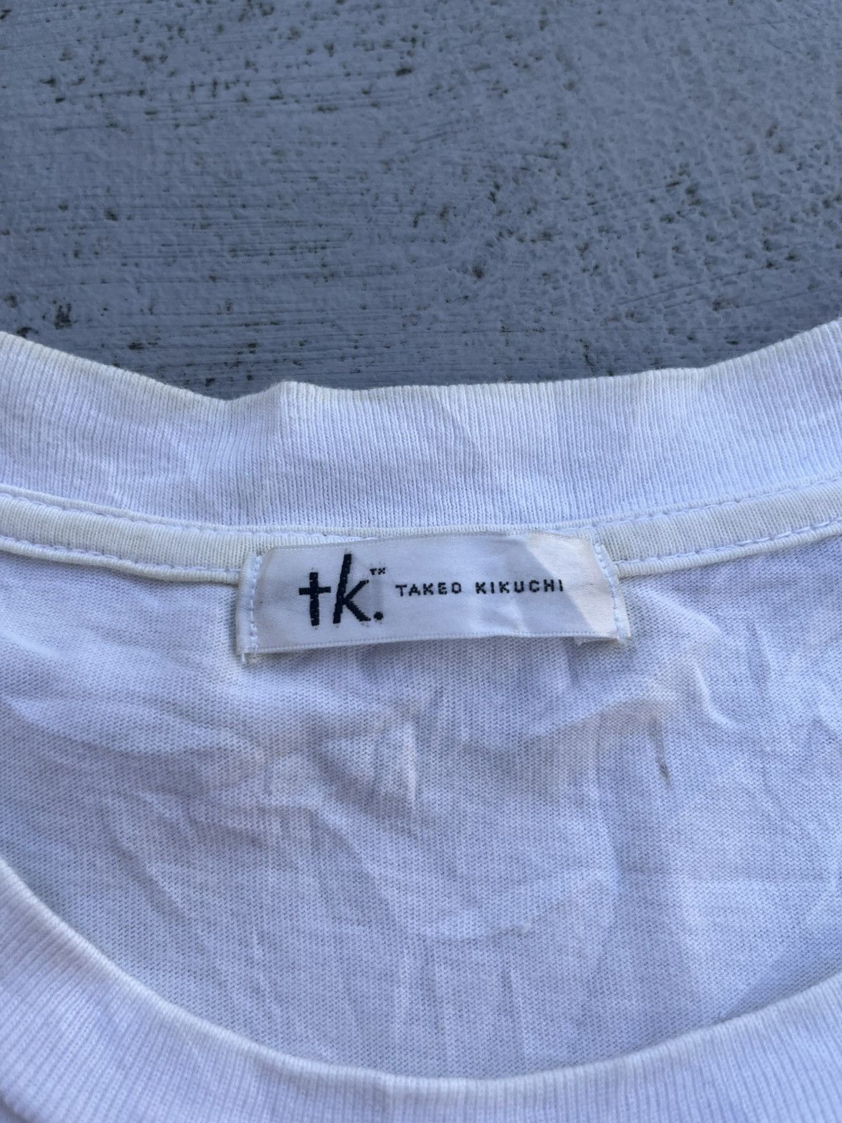 Designer × Japanese Brand × Takeo Kikuchi JAPANESE TAKEO KIKUCHI TRI COLOR TEE Y2K Size US M / EU 48-50 / 2 - 5 Thumbnail