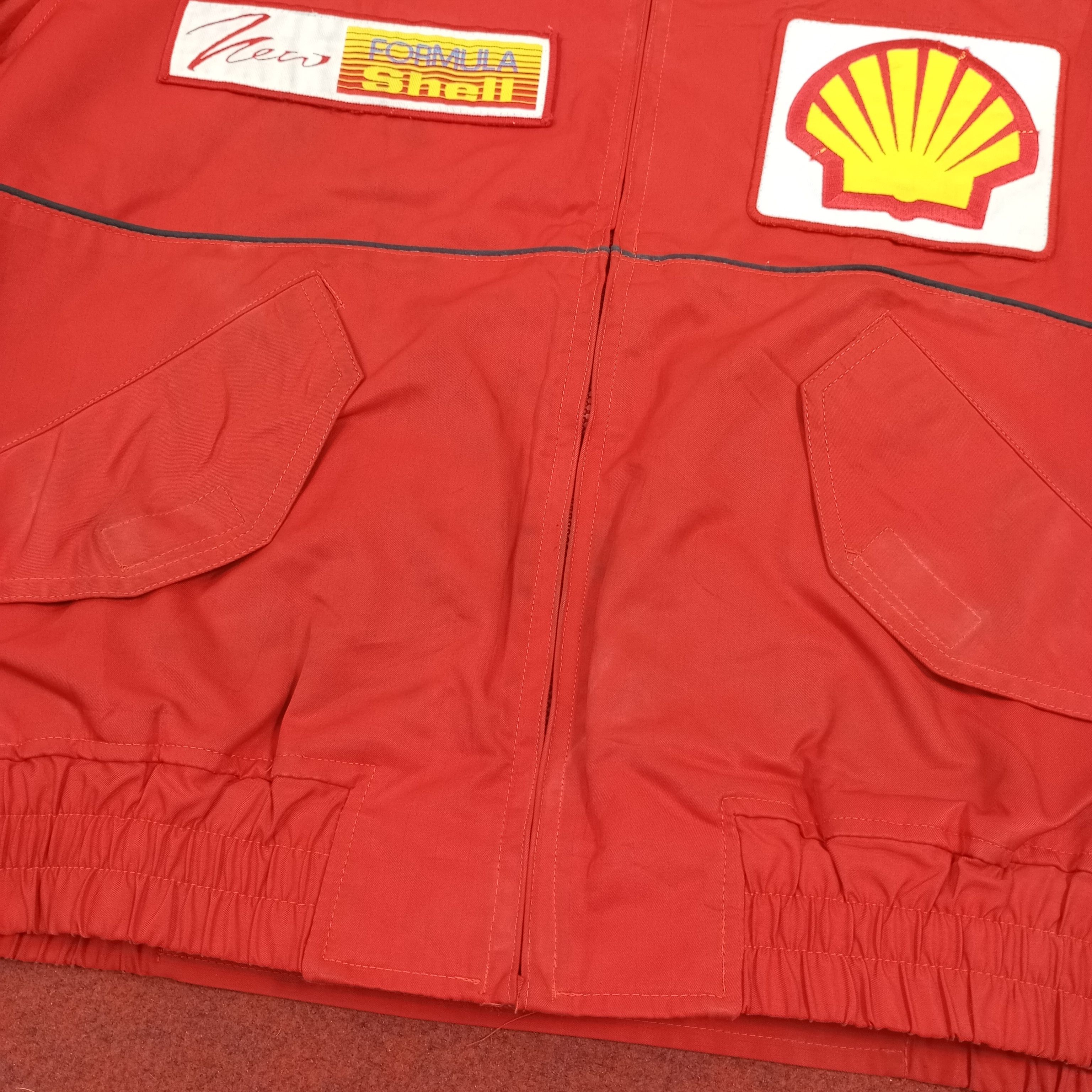 Ferrari × Vintage Shell Formula Racing Style Motorsports Jacket Size US L / EU 52-54 / 3 - 8 Thumbnail