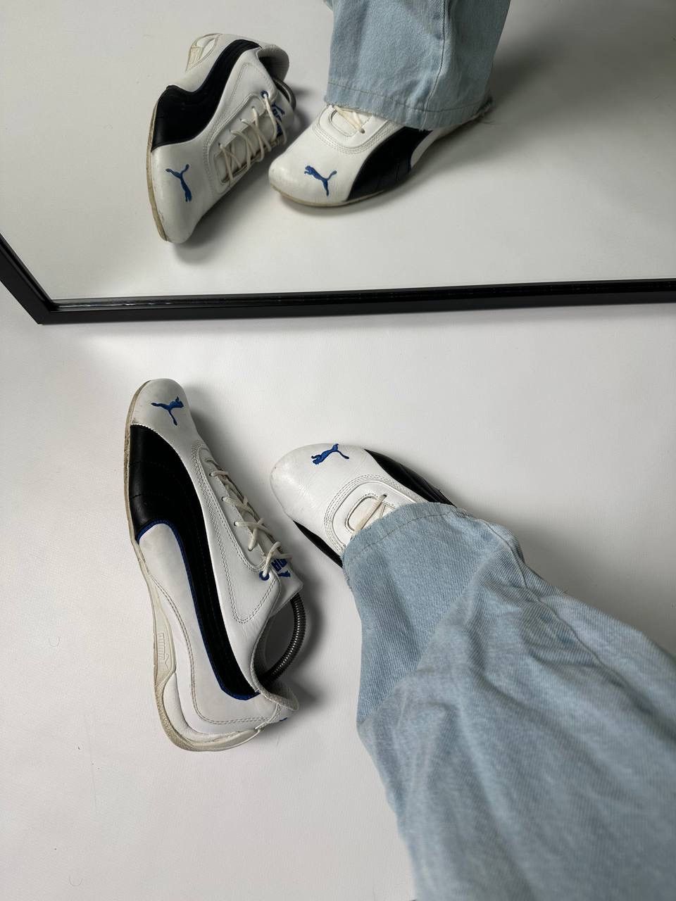 Puma Speed Cat Leather Shoes Japanese Hype in White, Men's (Size 10)