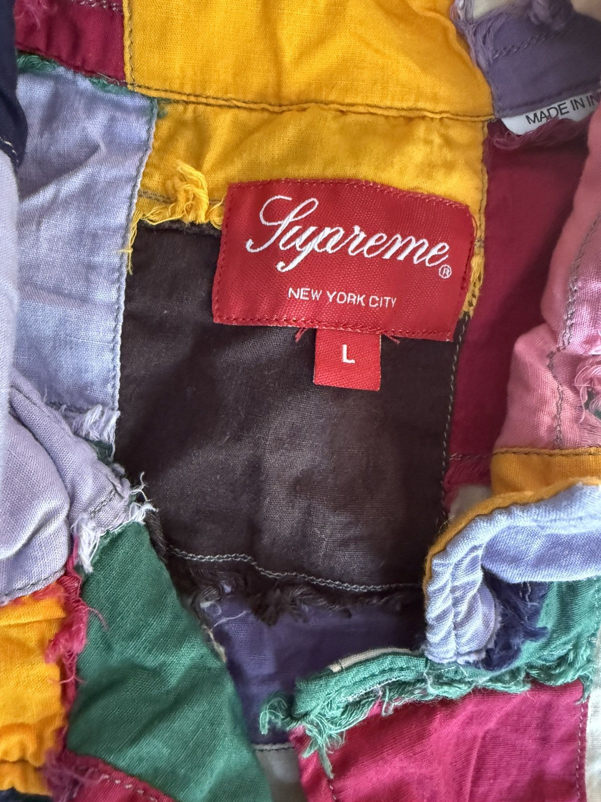 Supreme SS23 Supreme Short Sleeve Button Down Patchwork Shirt Large Size US L / EU 52-54 / 3 - 2 Thumbnail