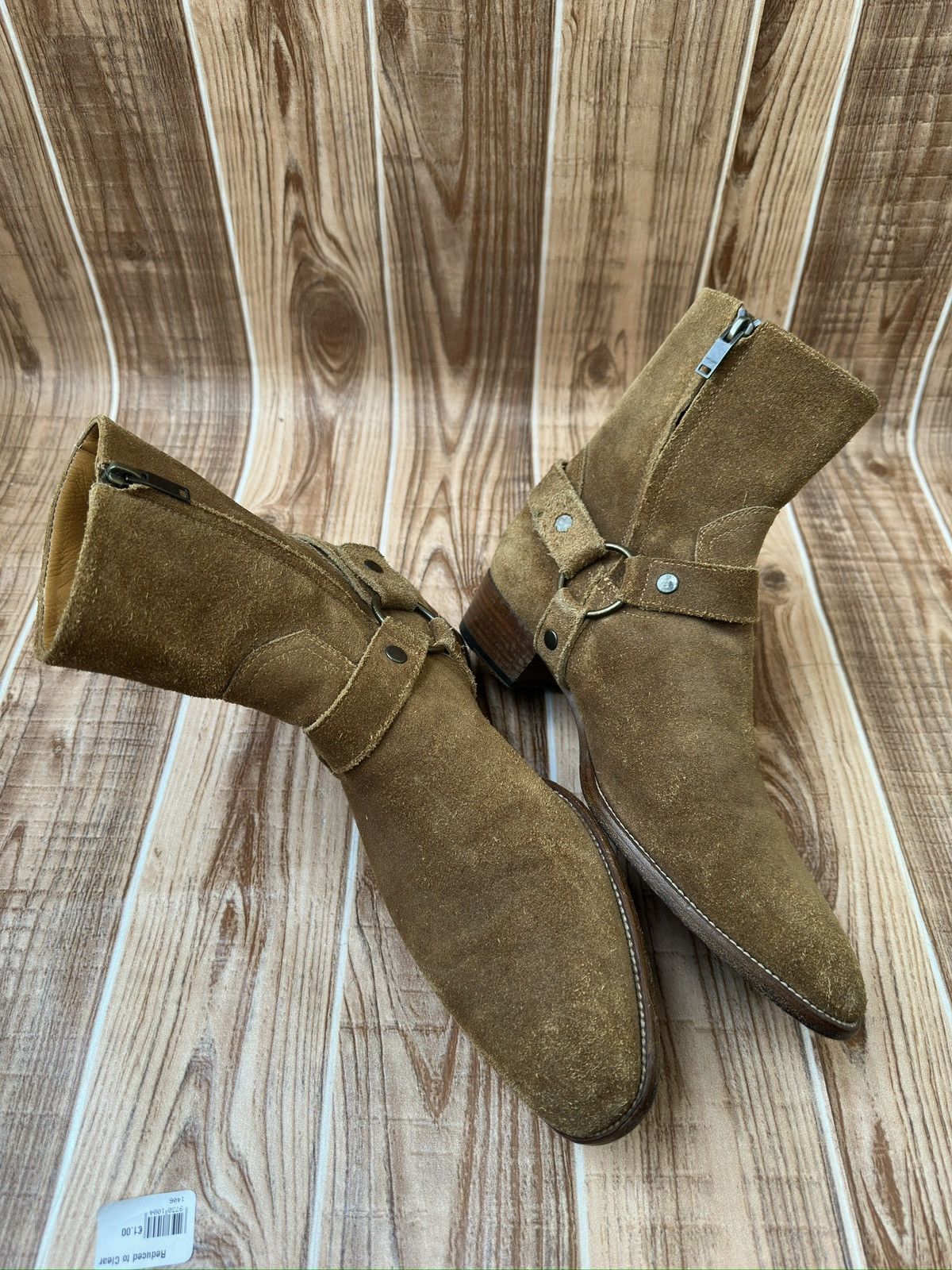 Saint Laurent Paris Hedi Slimane Saint Laurent Wyatt Harness Camel suede Boots Size US 9 / EU 42 - 7 Thumbnail