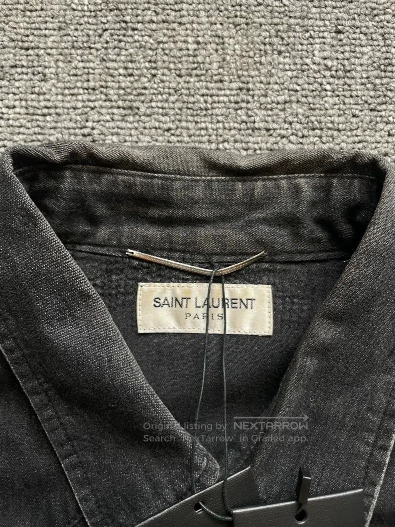 Saint Laurent Paris Saint Laurent Paris Cat Eye Destroyed Shirt Size US M / EU 48-50 / 2 - 8 Thumbnail