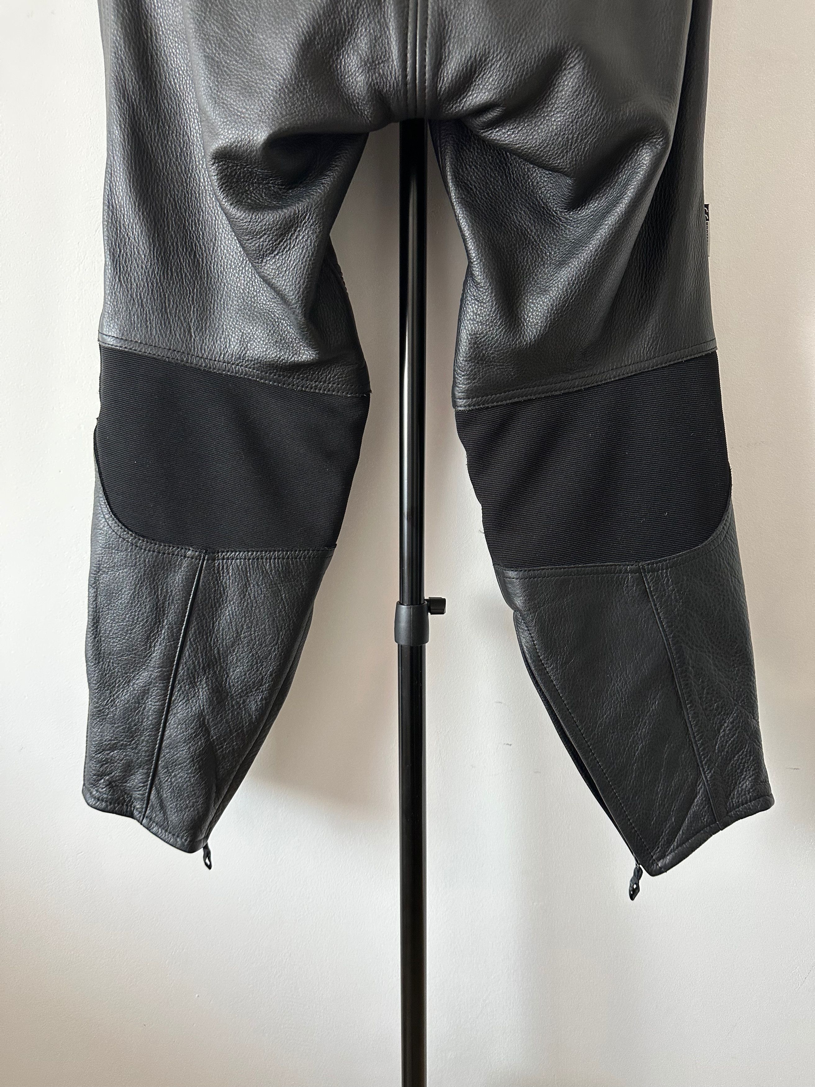 Indian Motorcycle IXS Motorcycle motorsport black leather pants Size US 34 / EU 50 - 10 Thumbnail