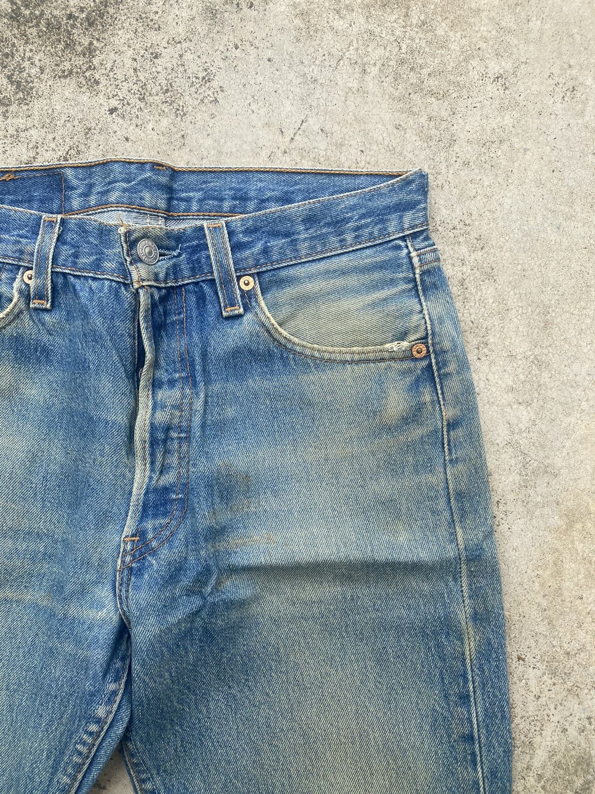Levi's Vintage Clothing × Vintage Vintage Levis 501xx Distressed Denim Size US 29 - 9 Thumbnail