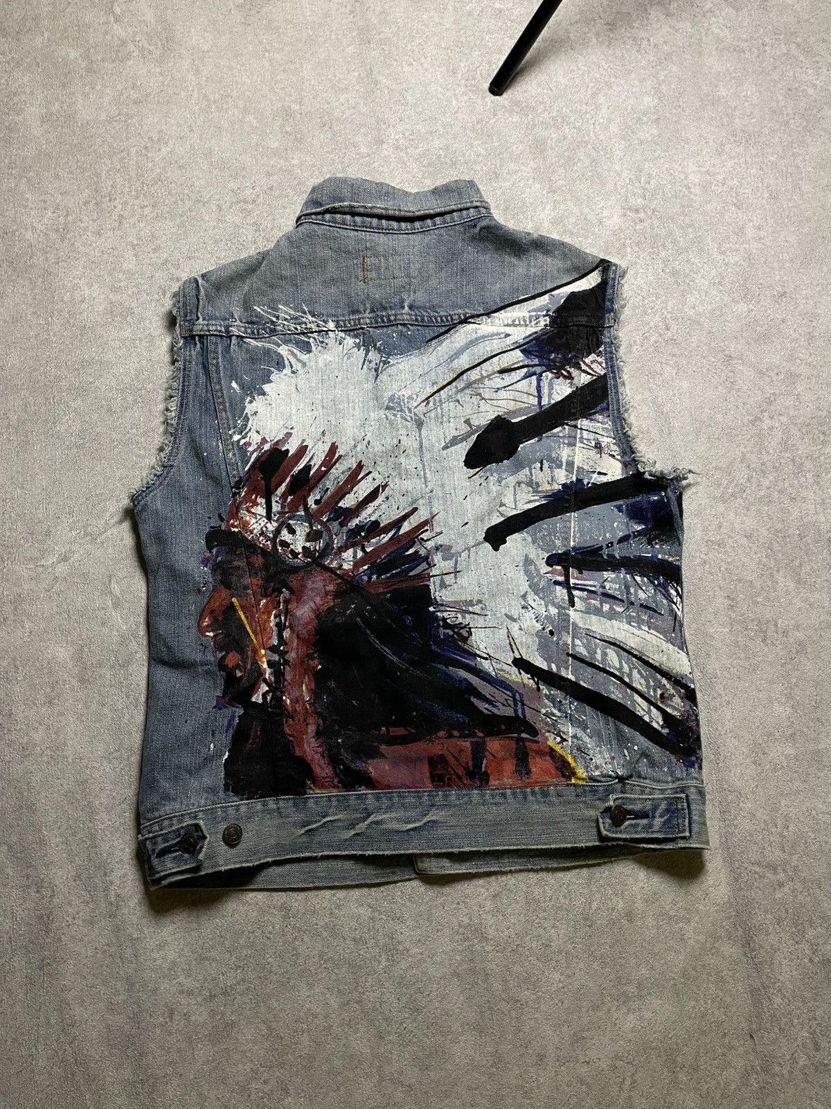 RRL Ralph Lauren Ralph Lauren Denim & Supply Vest Jacket Jeans Indian Chief Size US M / EU 48-50 / 2 - 2 Thumbnail