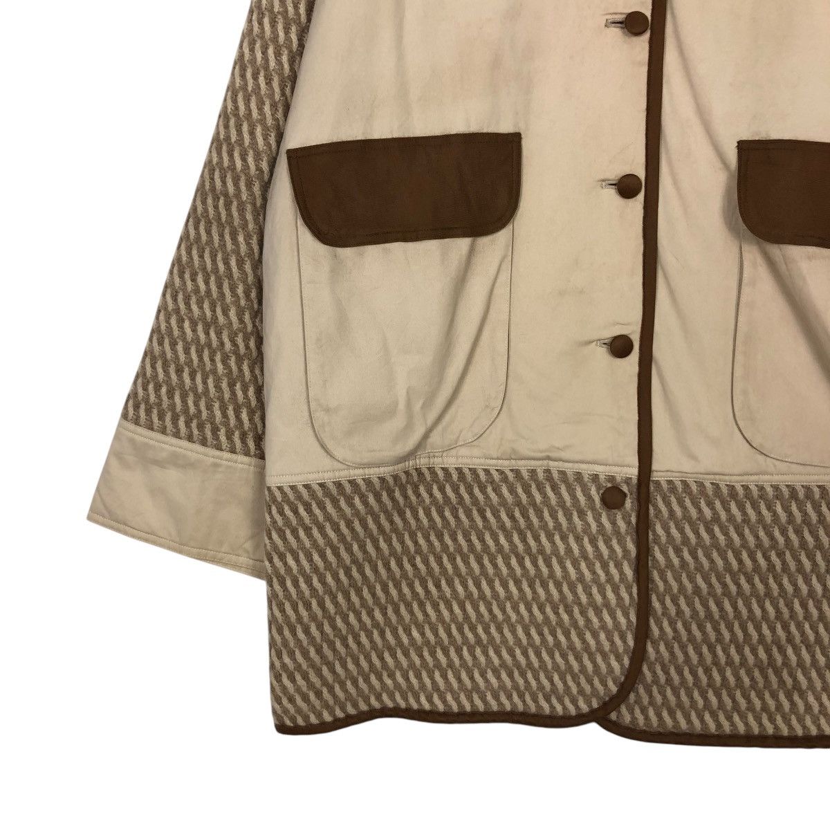 Japanese Brand 🔥VINTAGE BUTTON CHORE JACKET LANCEL PATCHWORK DESIGN Size US M / EU 48-50 / 2 - 6 Thumbnail