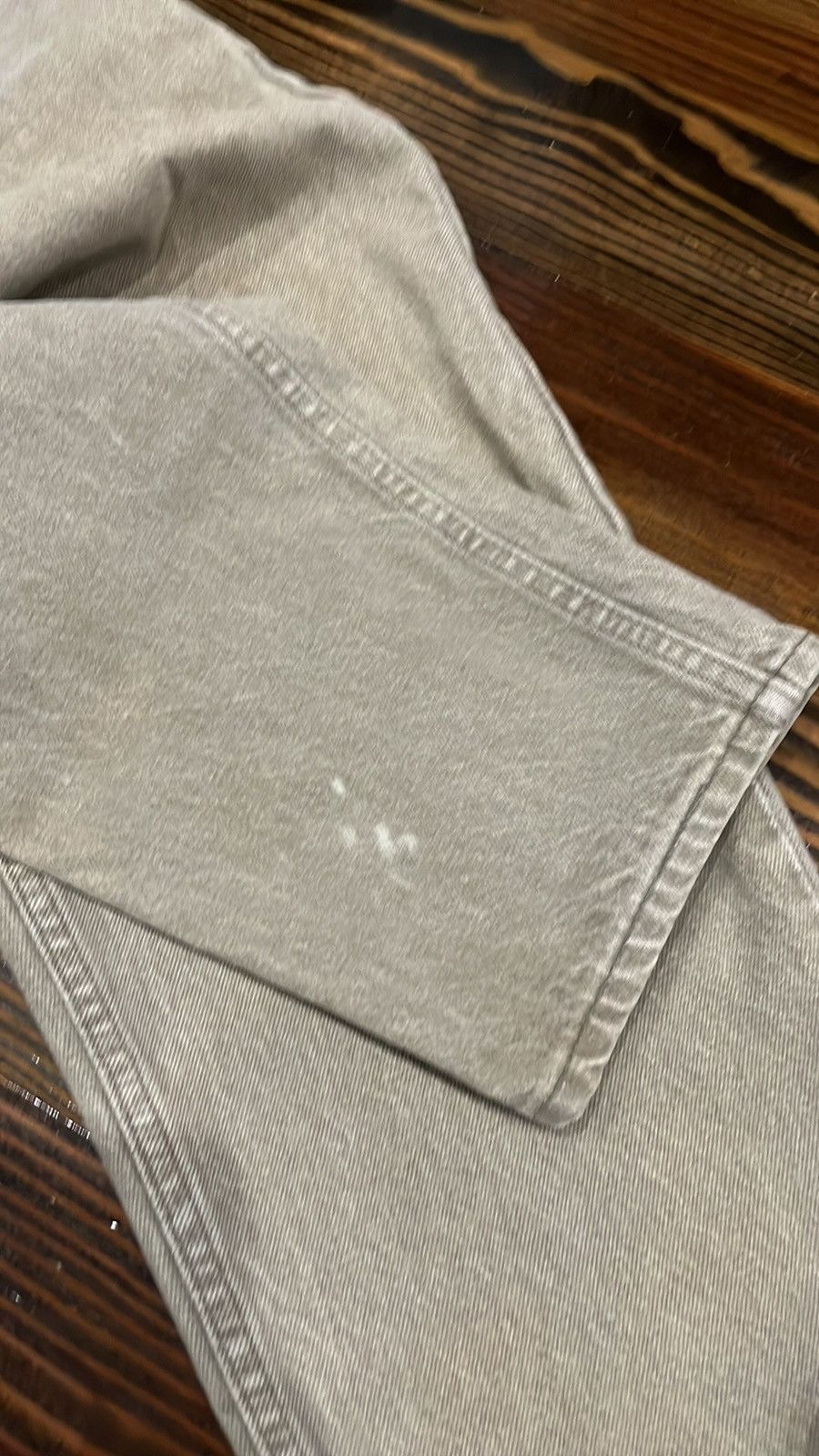 Levi's × Vintage Vintage 90s Levis Gray-Taupe Denim USA Made Distressed Size US 36 / EU 52 - 5 Thumbnail