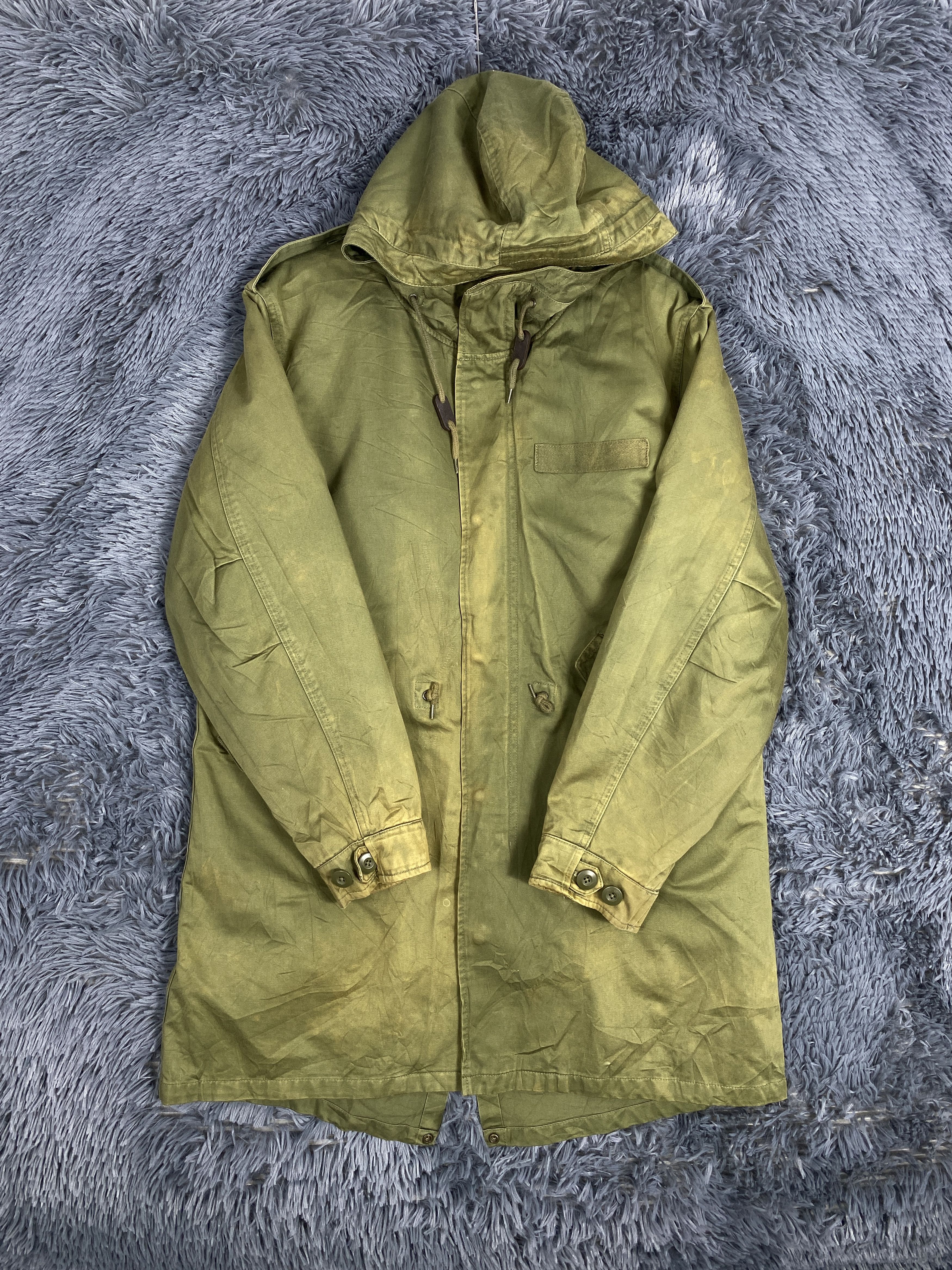 GU Vintage GU Hoodie Zip Up Long Canvas Jacket Size US L / EU 52-54 / 3 - 4 Thumbnail