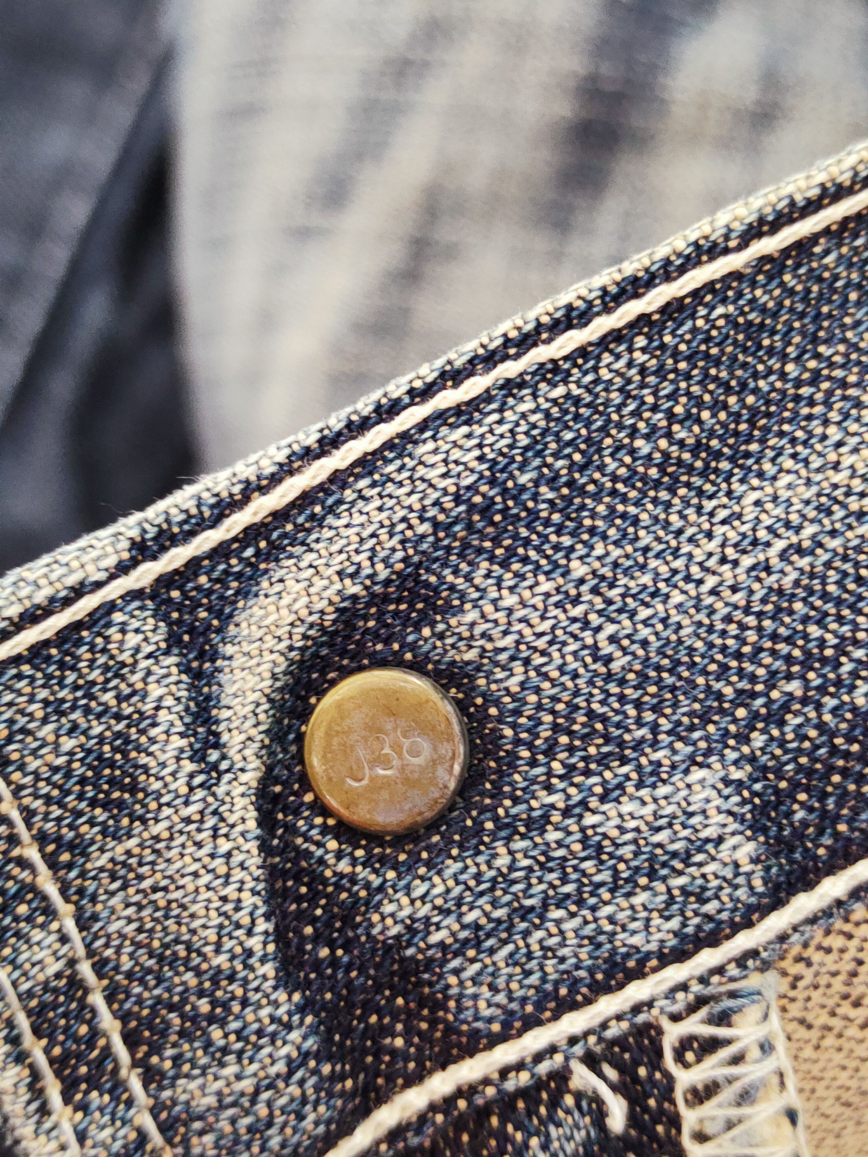 Japanese Brand Levi's Dark Blue Faded Distressed Ripped Jeans #W792 Size US 30 / EU 46 - 16 Thumbnail