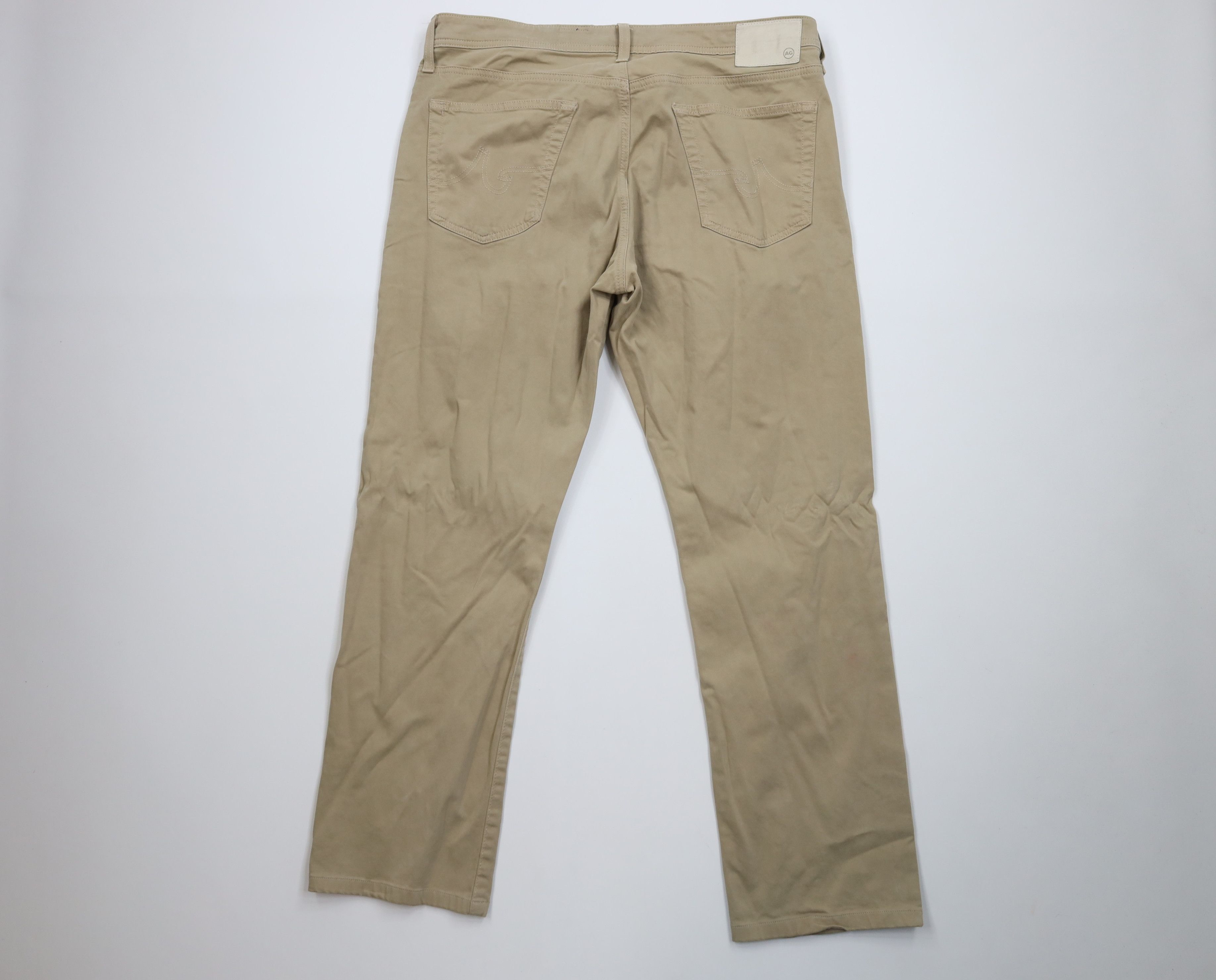 AG Adriano Goldschmied Adriano Goldschmied Graduate Tailored Leg Chino Pants Beige Size US 36 / EU 52 - 11 Thumbnail
