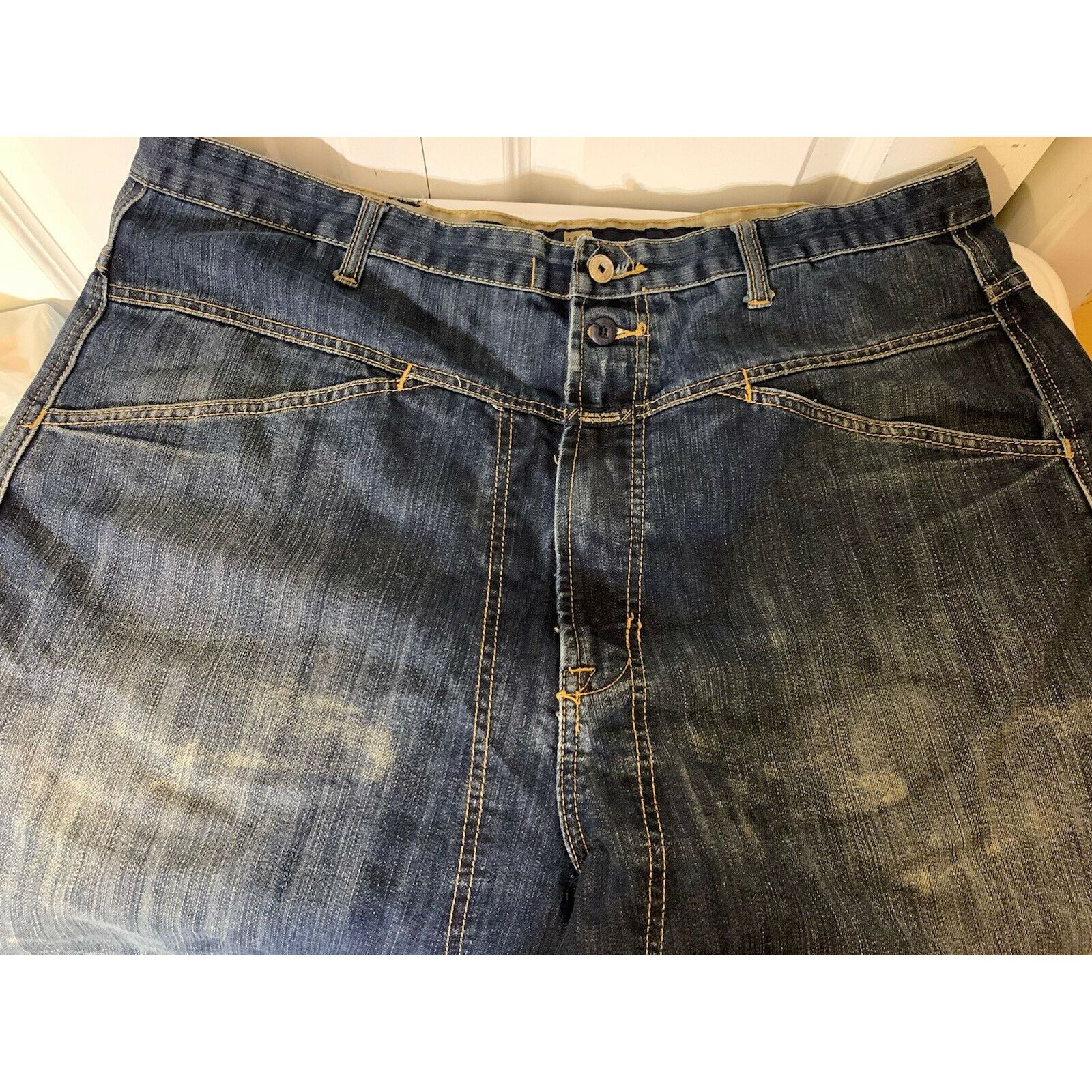 Marithe + Francois Girbaud Vtg Marithe Francois Girbaud Blue Denim shorts Men's Size 40 Size US 40 / EU 56 - 4 Thumbnail