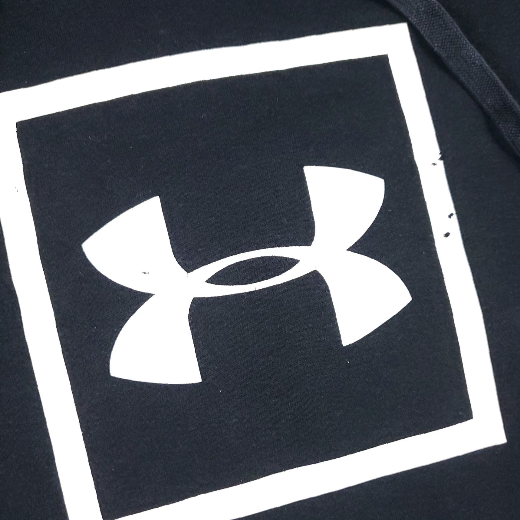 Under Armour Under Armour Hoodie Mens Medium Black Pullover Sweatshirt Sweatshirt Hoodie Sports Modern American Logo Pattern Solid Knit Size US M / EU 48-50 / 2 - 6 Thumbnail