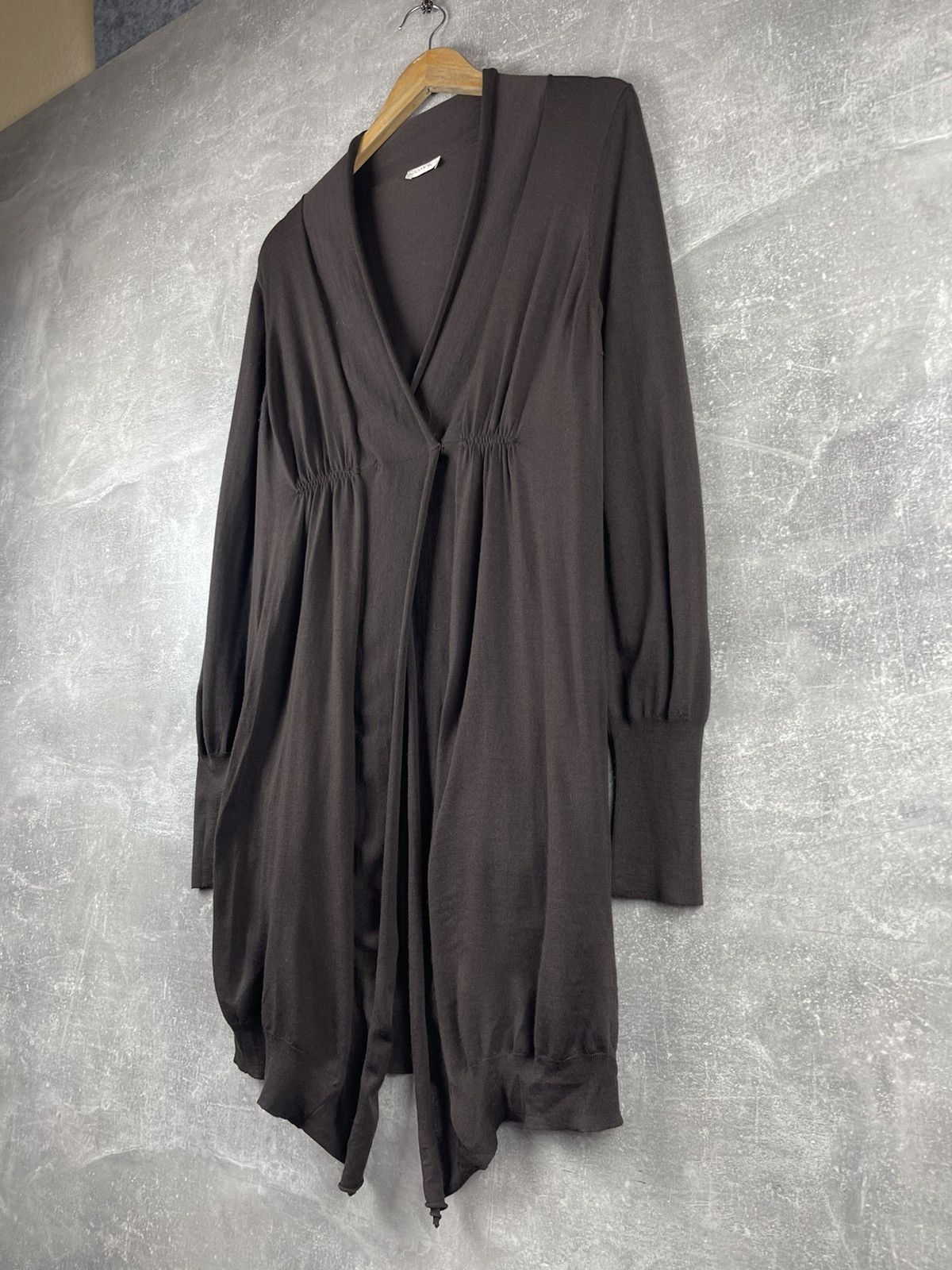 Other Rivamonti Wool Wrap-Front Knit Dress Long Cardigan Brown Size XL / US 12-14 / IT 48-50 - 2 Thumbnail