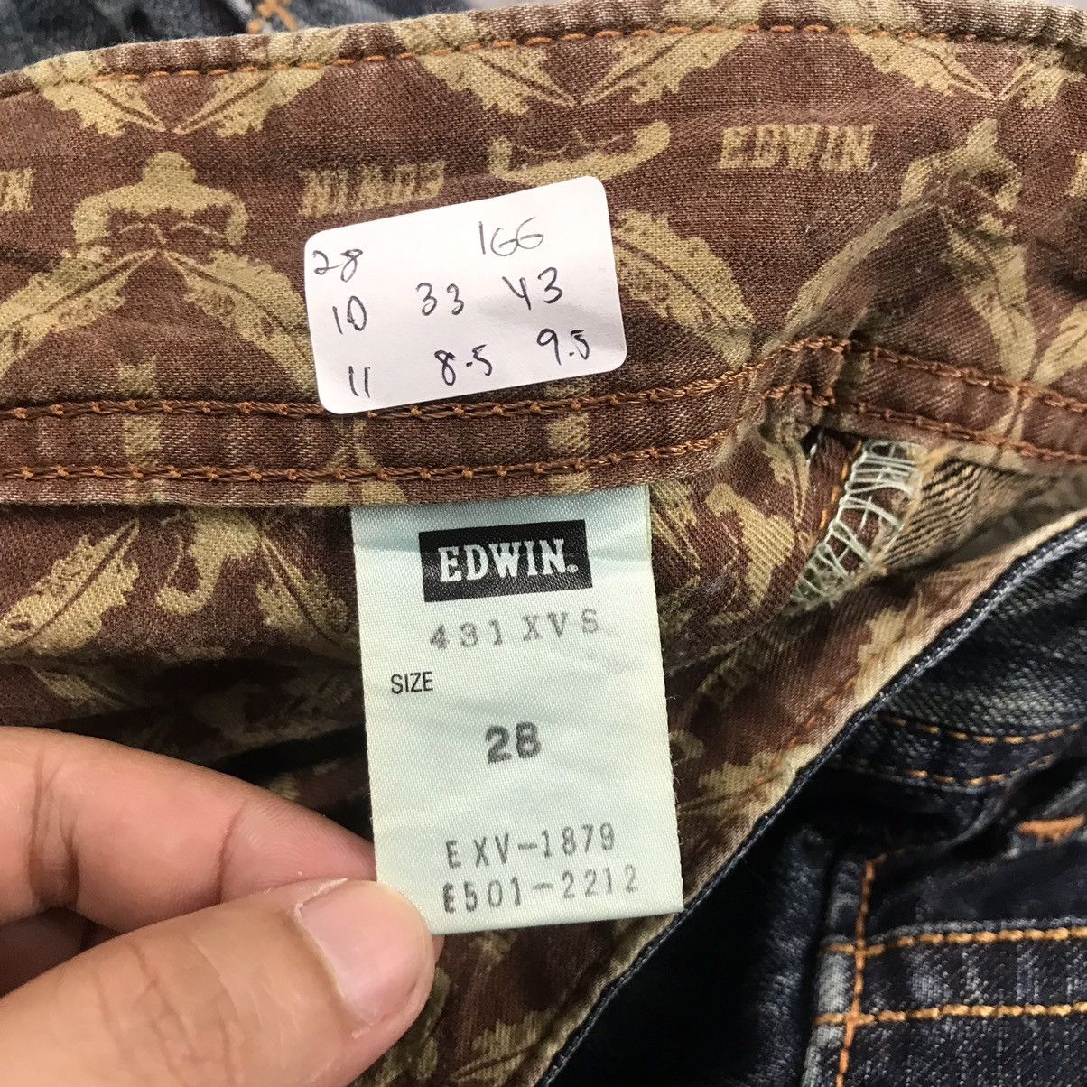 Blue Blue Japan × If Six Was Nine × Japanese Brand FLARED DISTRESSED EDWIN JAPANESE DENIM PANTS Size US 28 / EU 44 - 13 Thumbnail