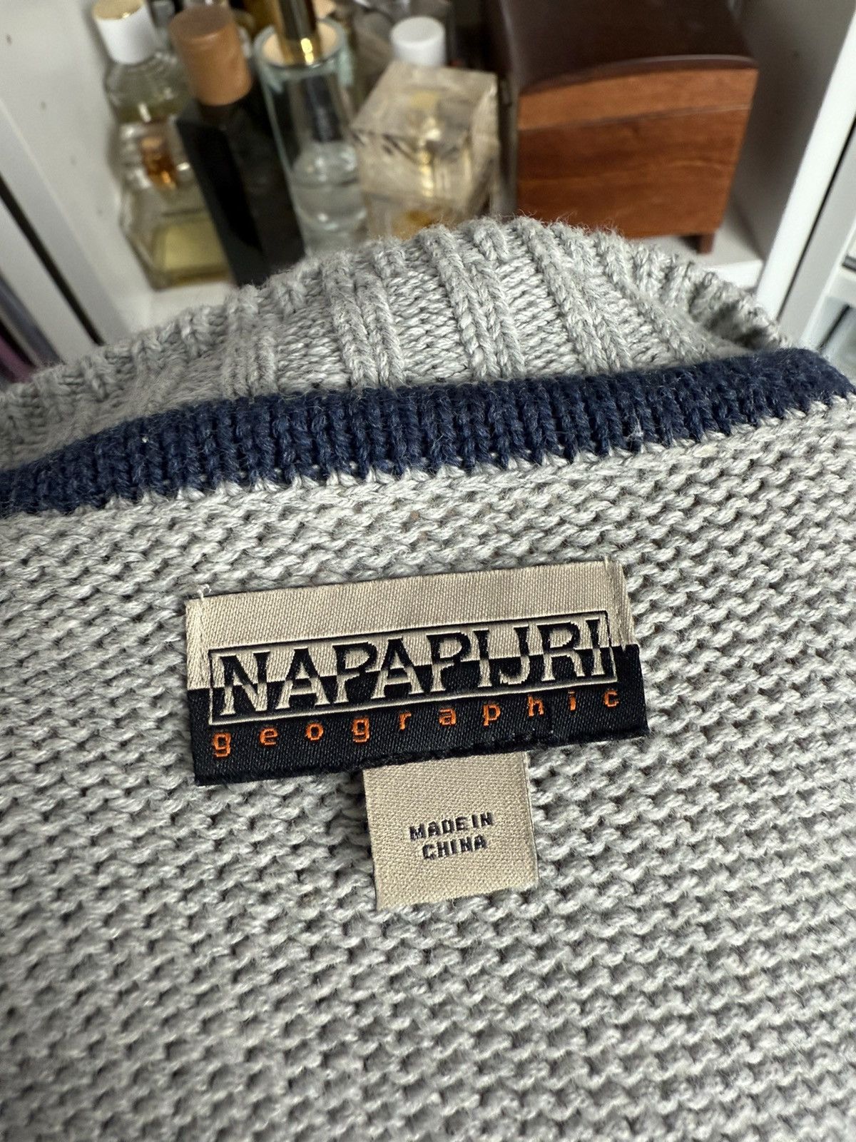 Designer × Napapijri Napapijri flag logo knitted sweater XXL streetwear casual y2k Size US XXL / EU 58 / 5 - 3 Thumbnail