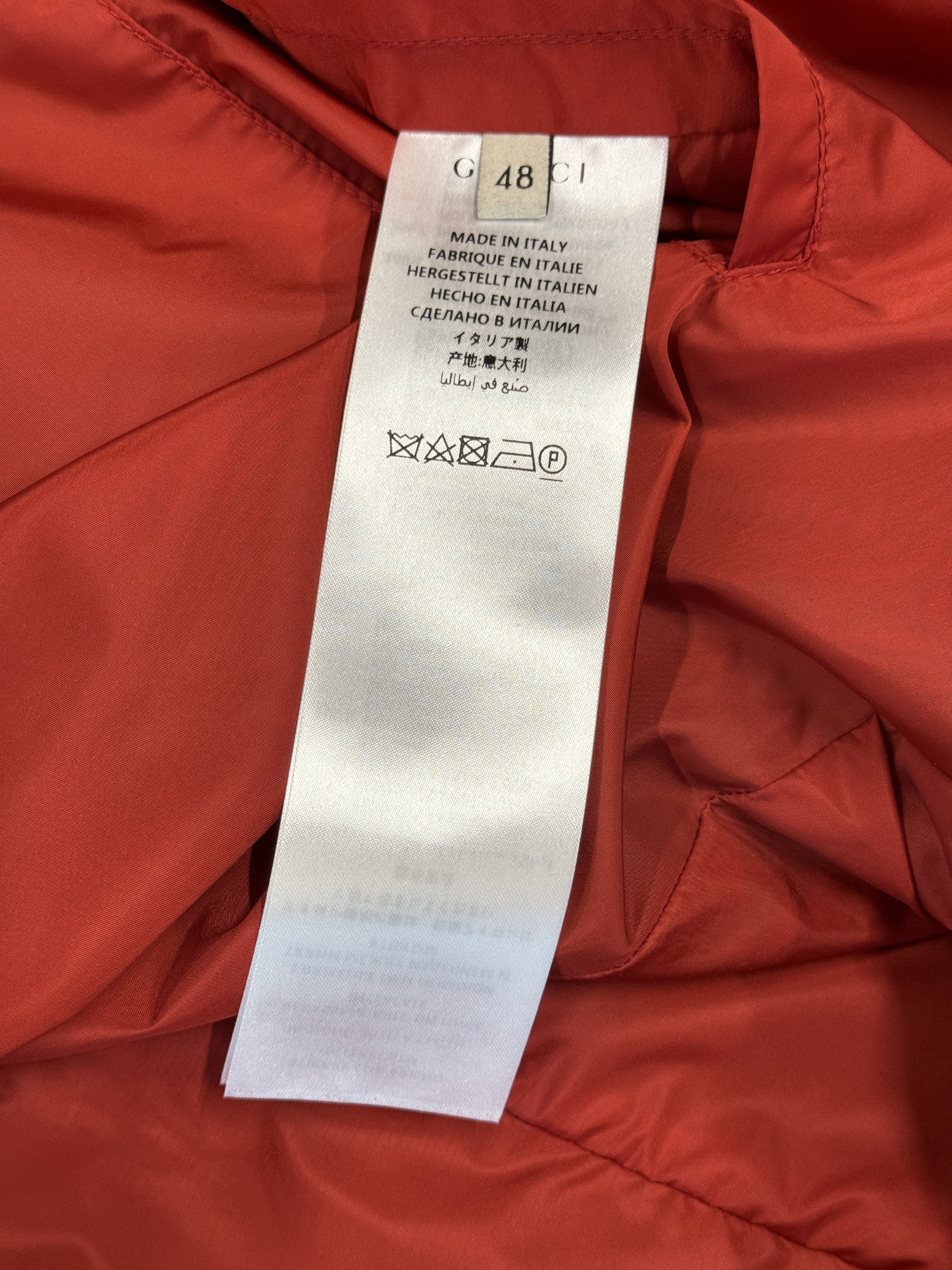 Gucci Gucci Monogram Rain Jacket Navy Red Size US L / EU 52-54 / 3 - 6 Thumbnail