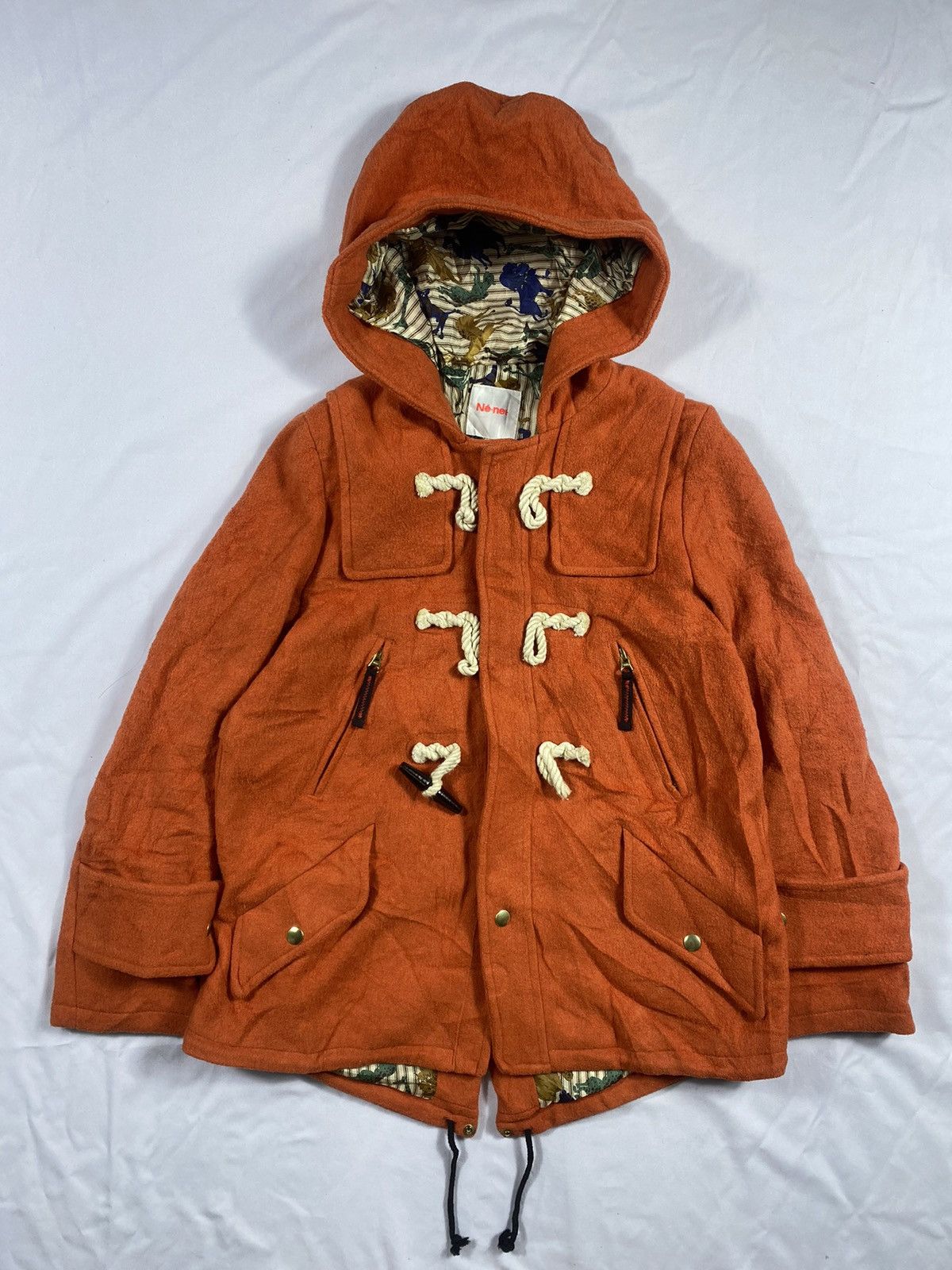 Ne-Net Net-Net Animal Wool Duffle Jacket By Issey Miyake Size US M / EU 48-50 / 2 - 2 Thumbnail