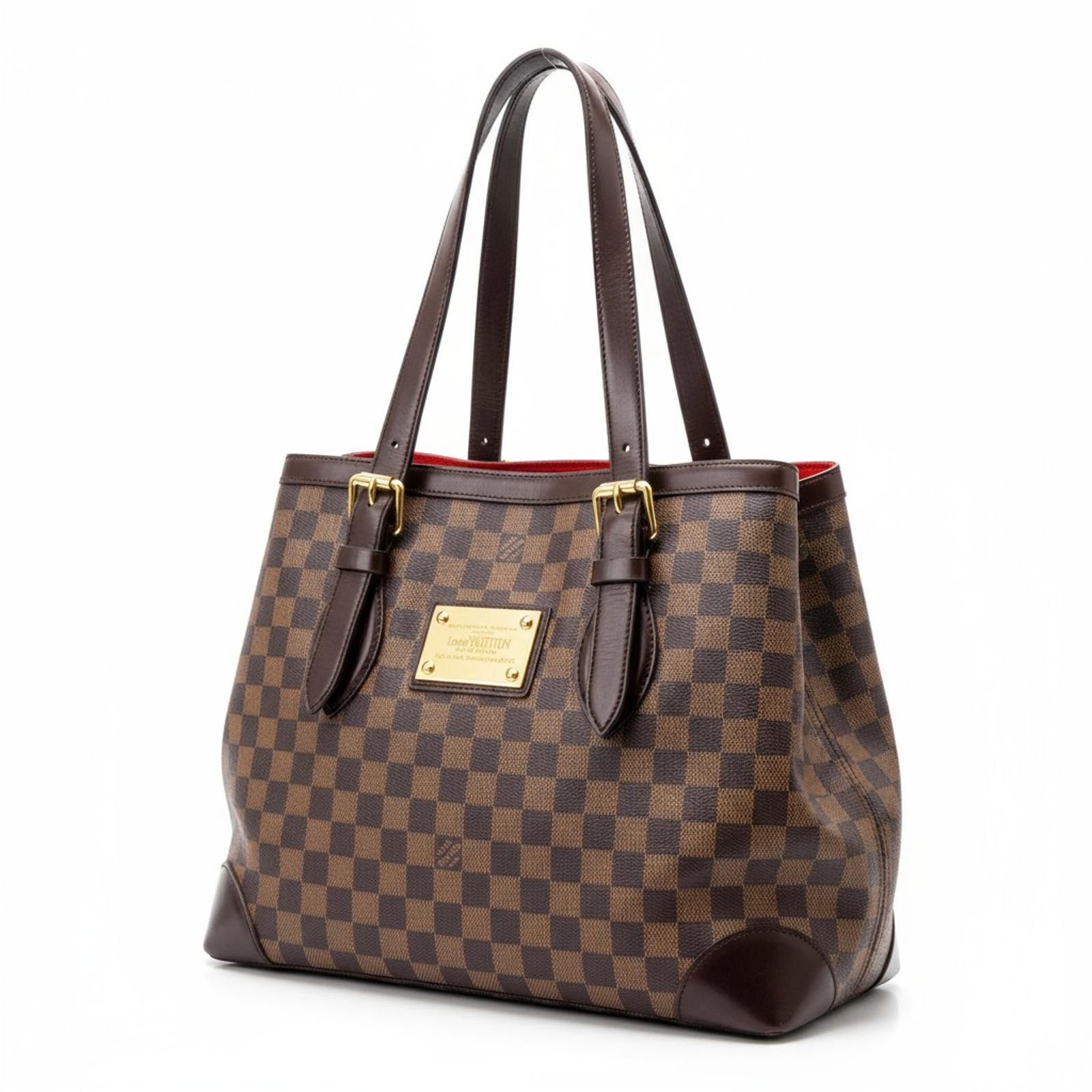 Louis Vuitton Louis Vuitton - Damier Ebene Canvas Handbag Leather Size ONE SIZE - 1 Thumbnail