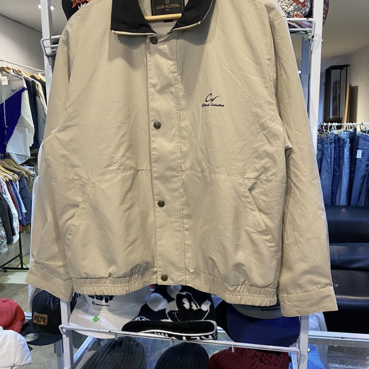 Gianni Valentino vintage Gianni Valentino light jacket with embroidered logo Size US M / EU 48-50 / 2 - 5 Thumbnail